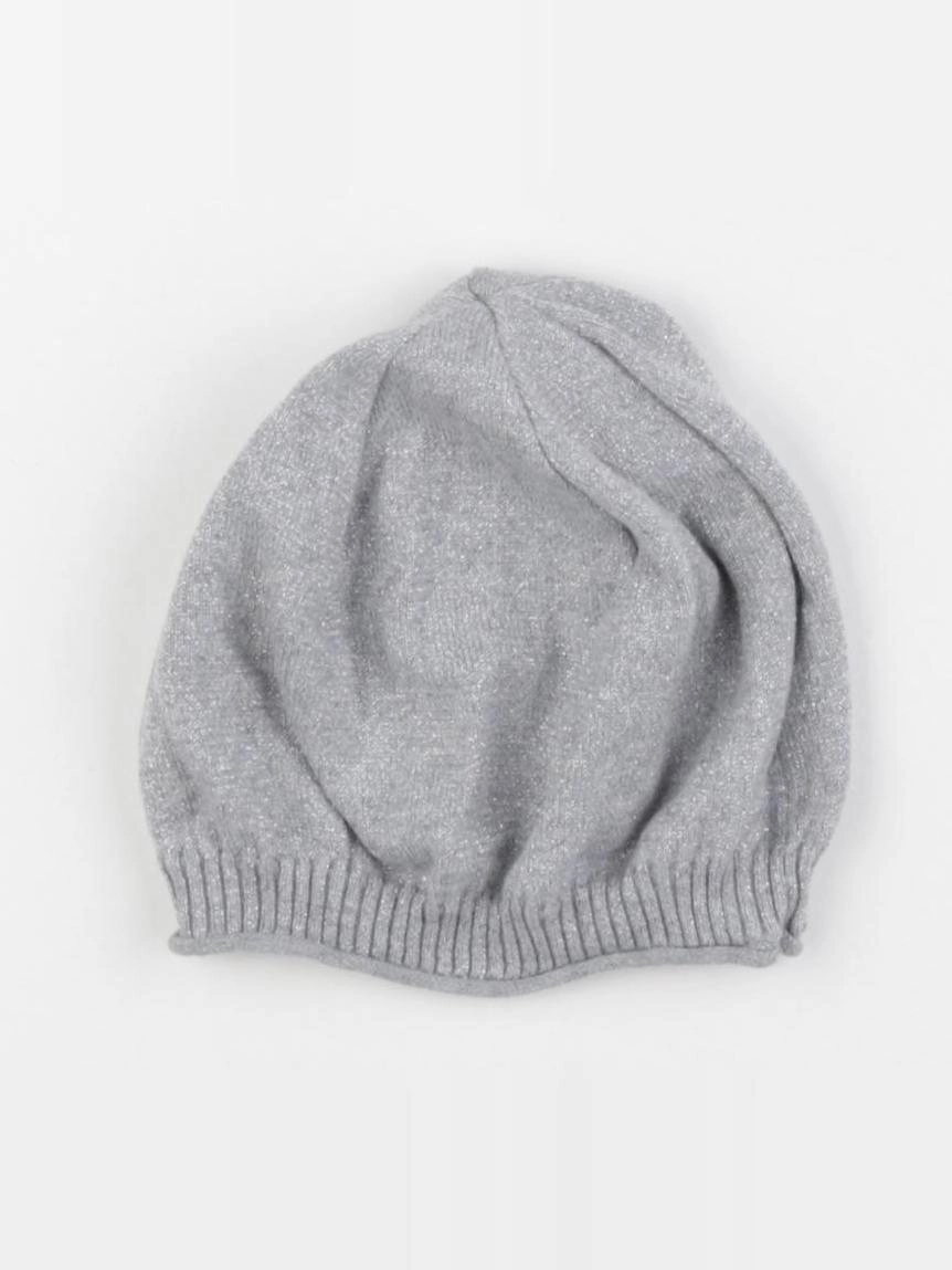 Vertbaudet - bonnet argent, gris - 2/3 ans