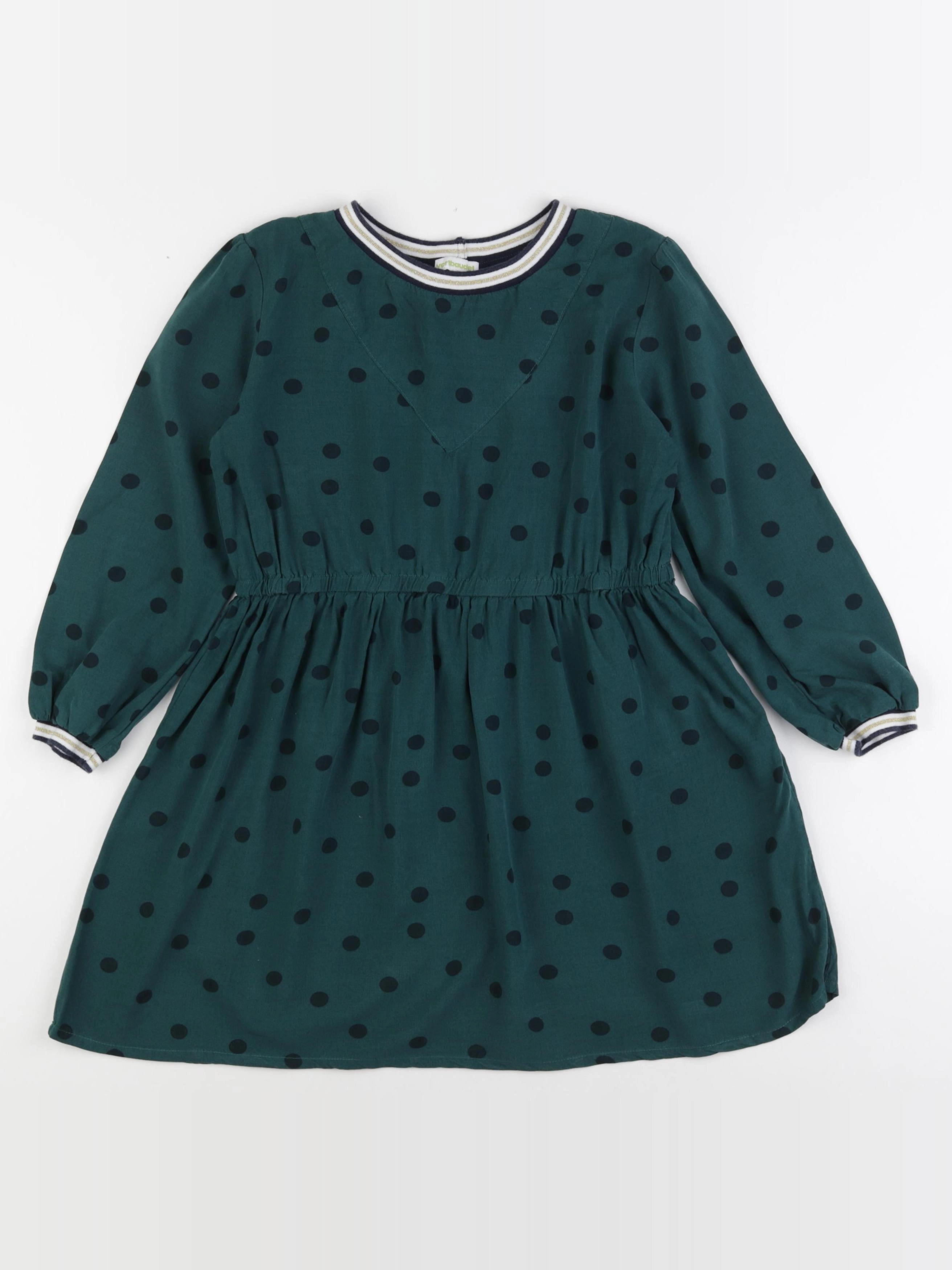 Vertbaudet - robe vert - 9 ans