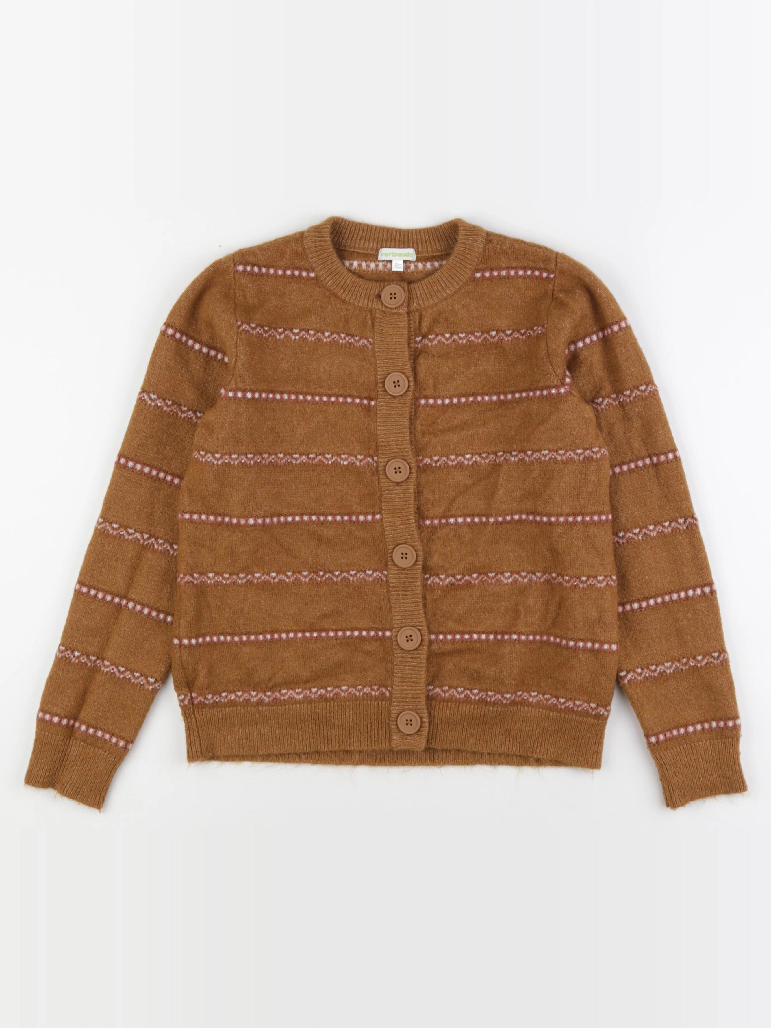 Vertbaudet - gilet marron - 12 ans