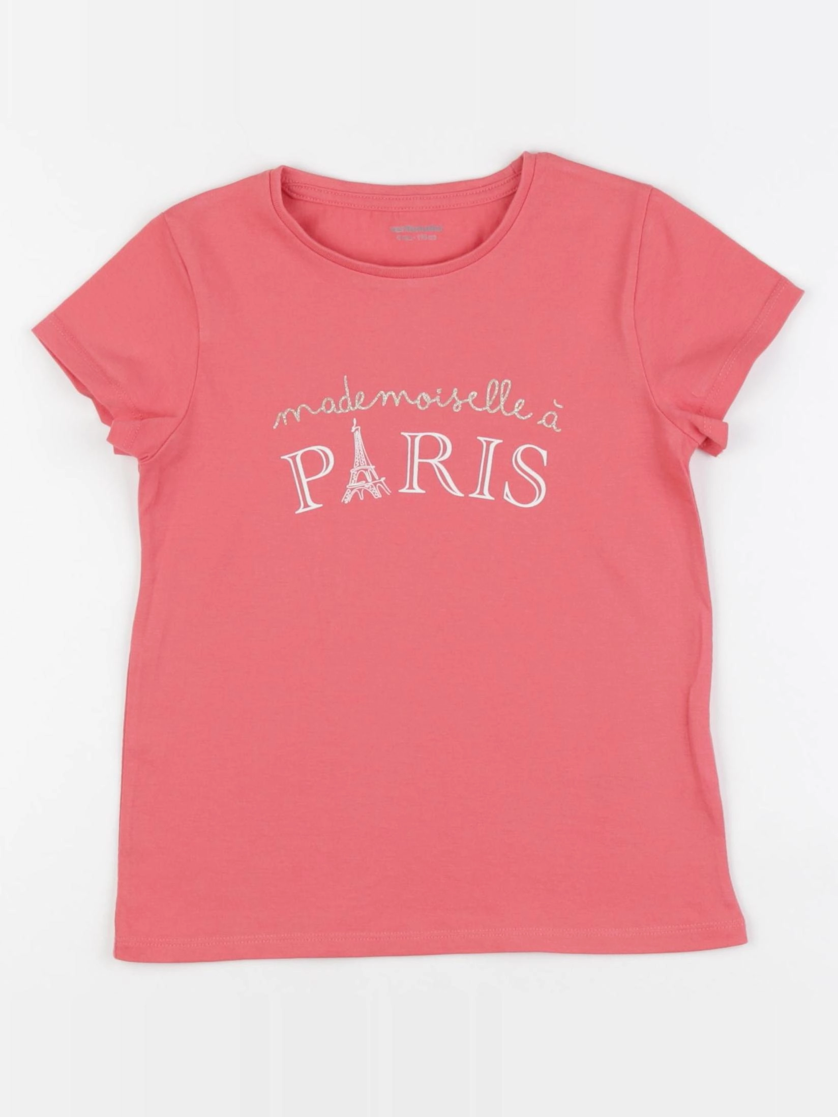 Vertbaudet - tee-shirt rose - 6 ans