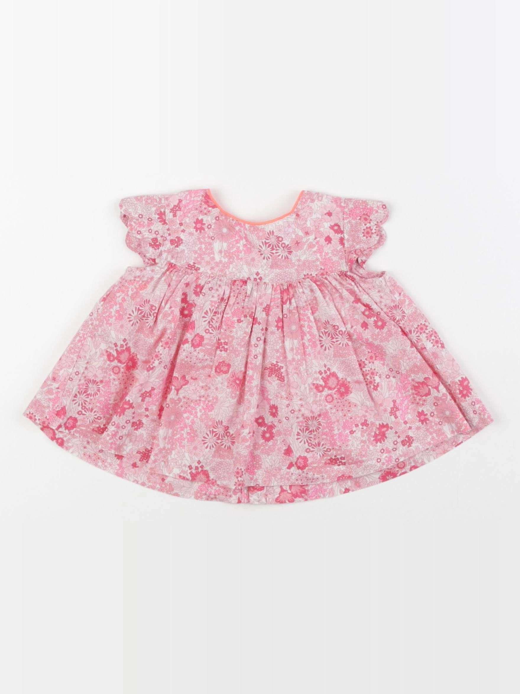 Jacadi - blouse liberty rose - 6 mois