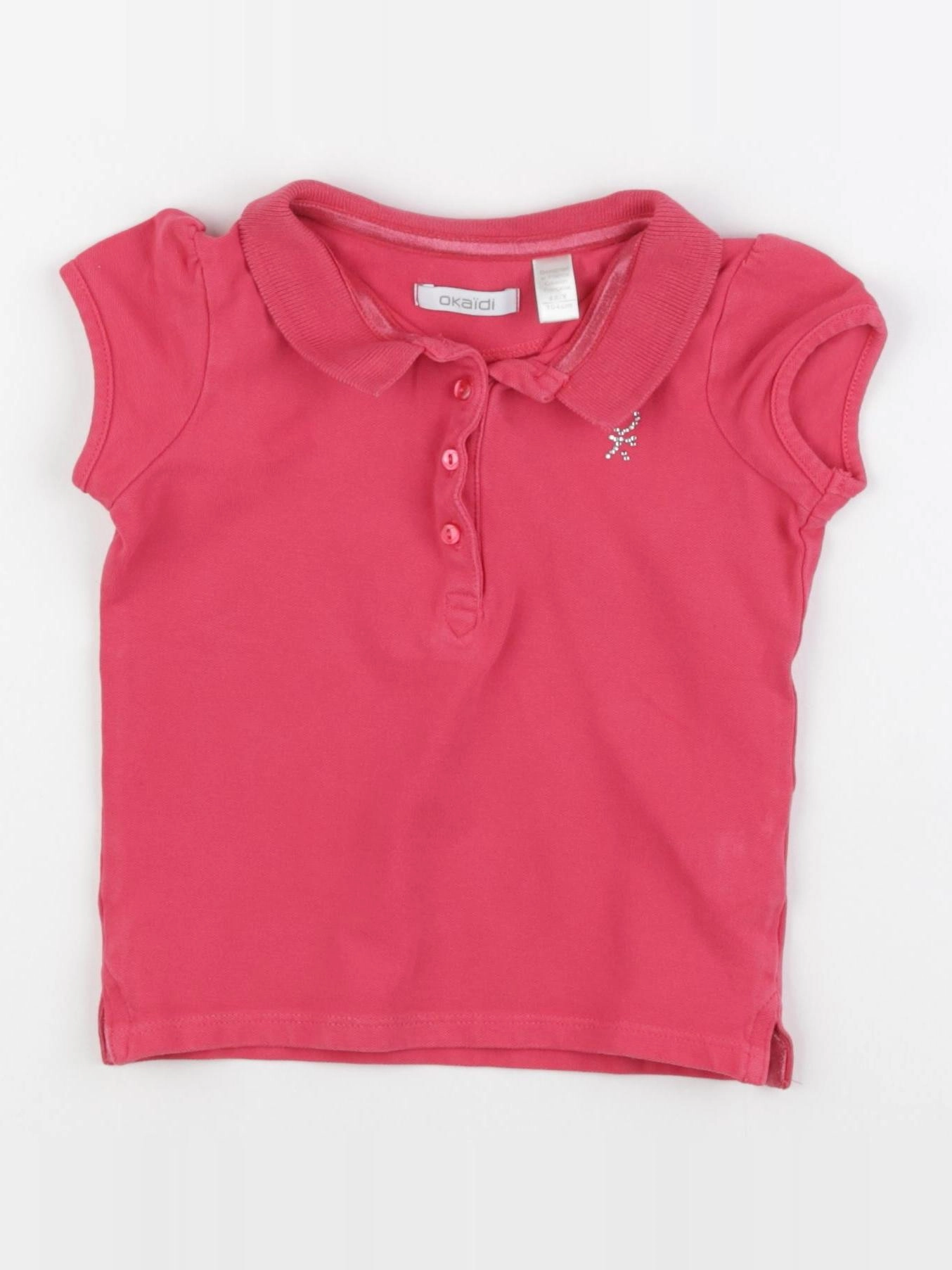 Okaidi - polo rose - 4 ans