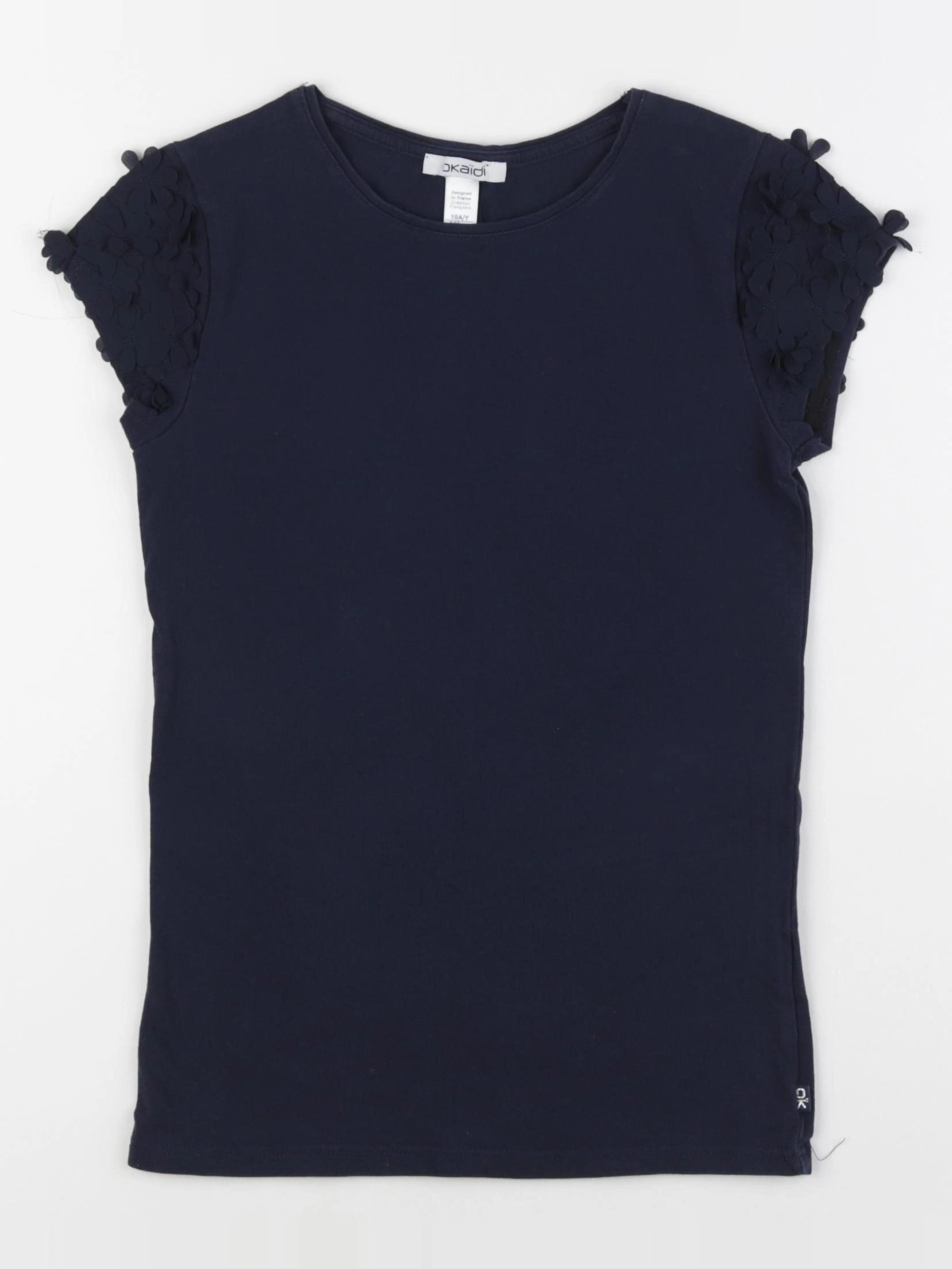Okaidi - tee-shirt bleu - 10 ans