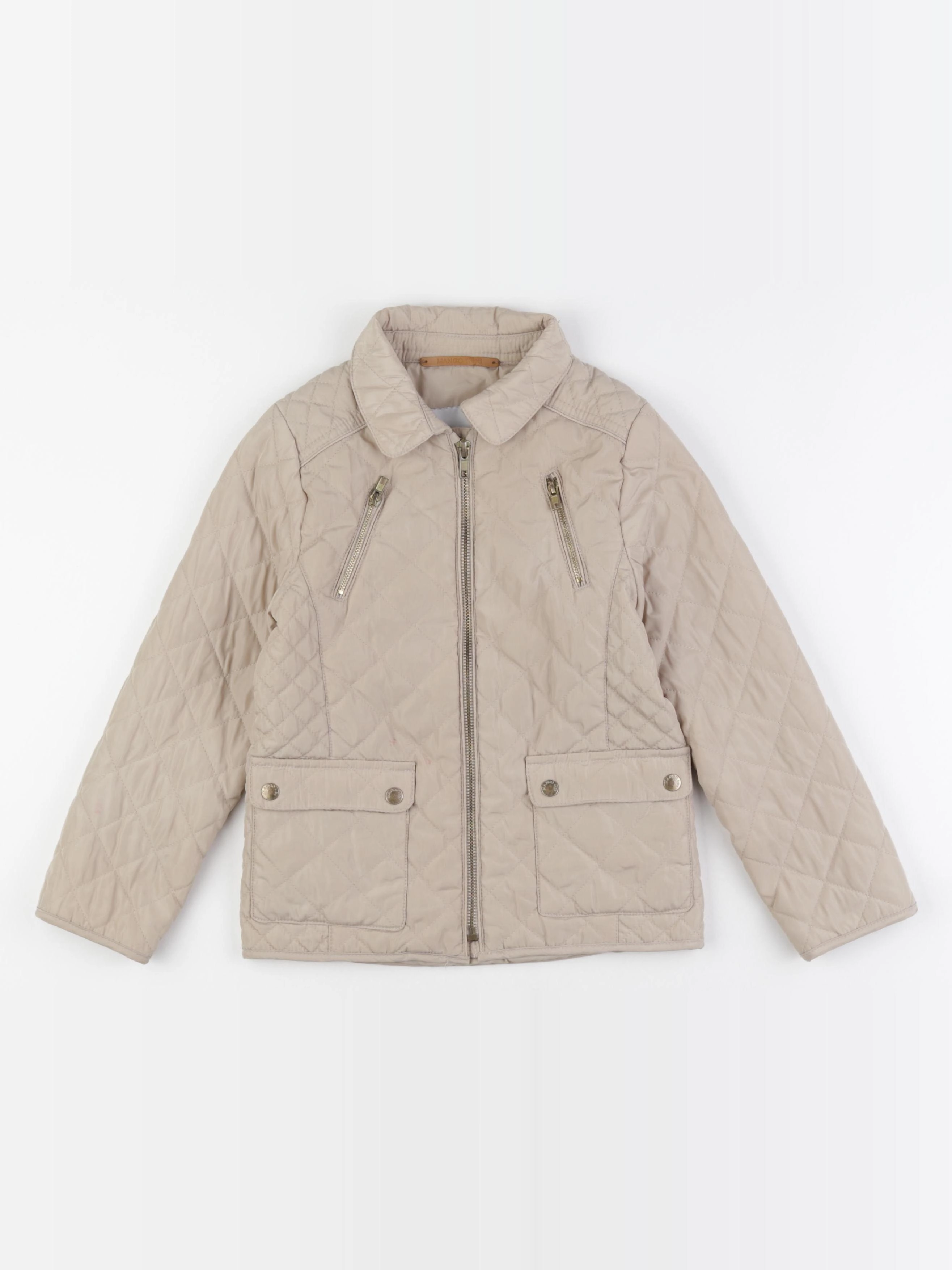 Mango - doudoune beige - 5/6 ans
