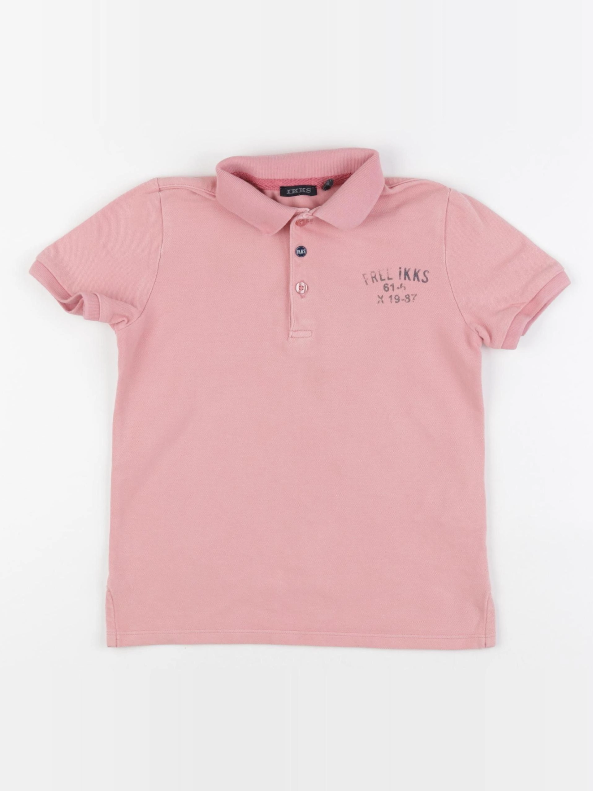 IKKS - polo imprimé au dos rose - 4 ans
