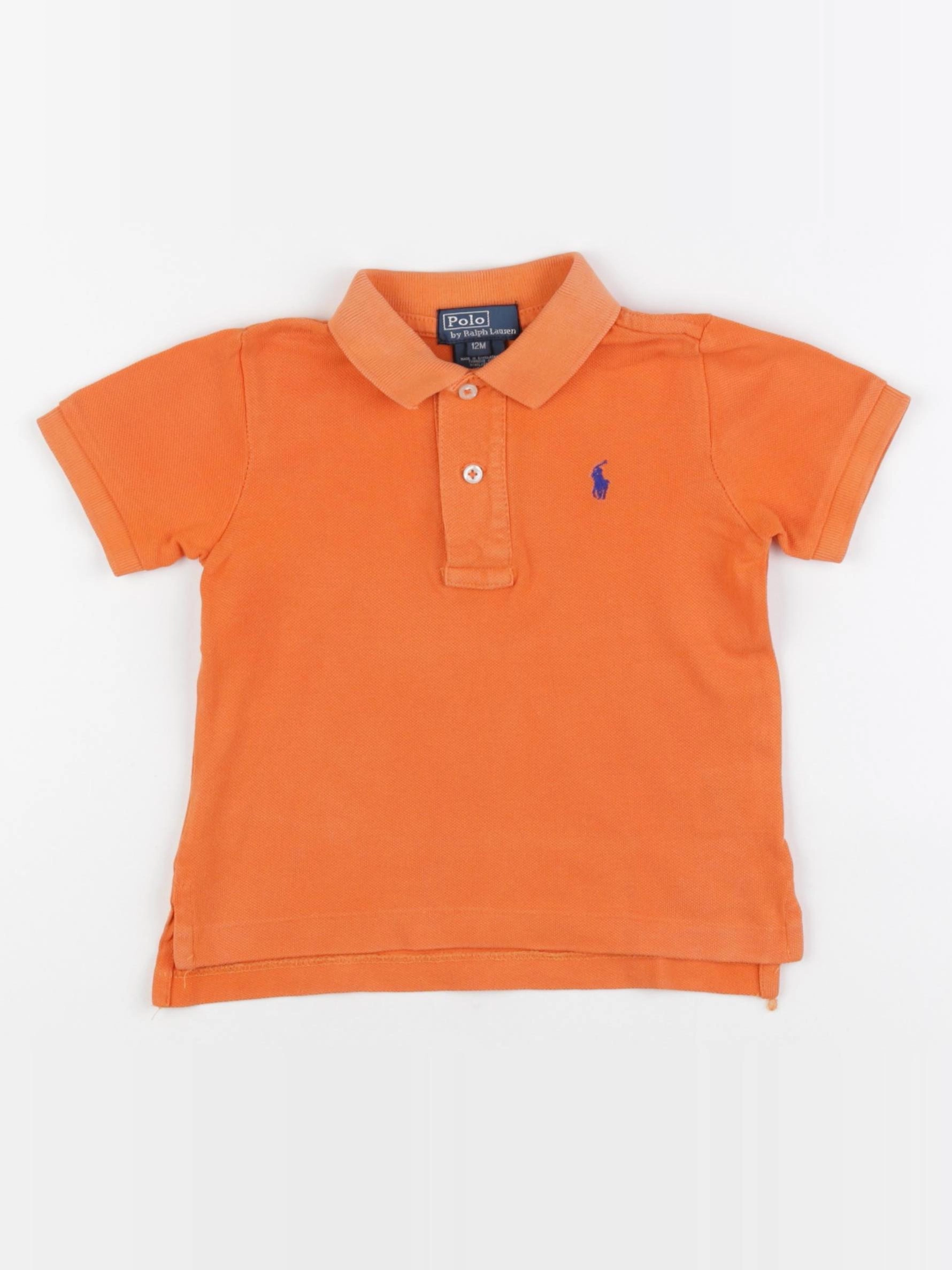 Ralph Lauren - polo orange - 12 mois