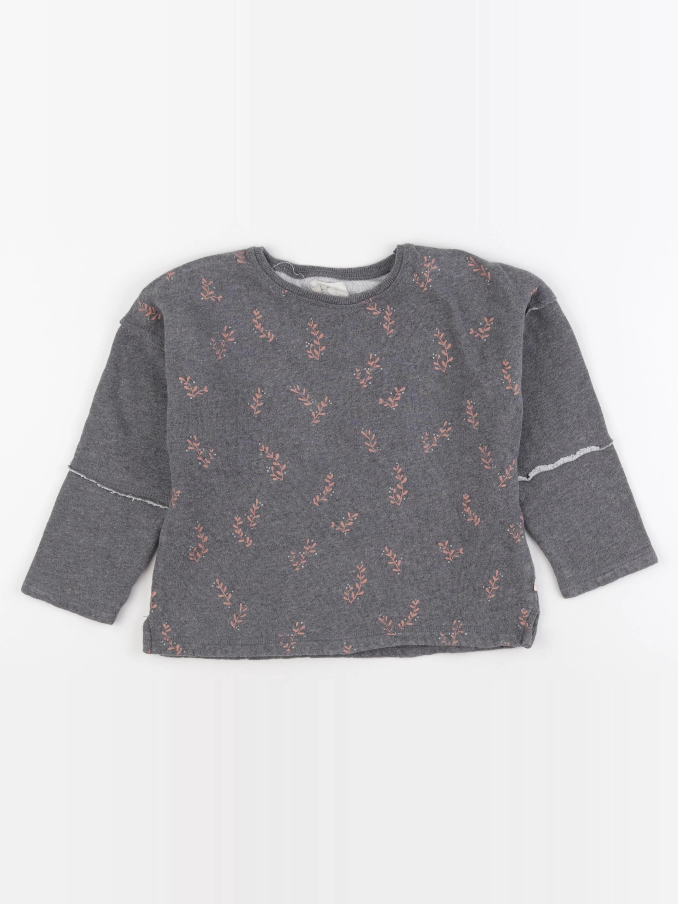 Les Petites Choses - sweat gris - 6/7 ans
