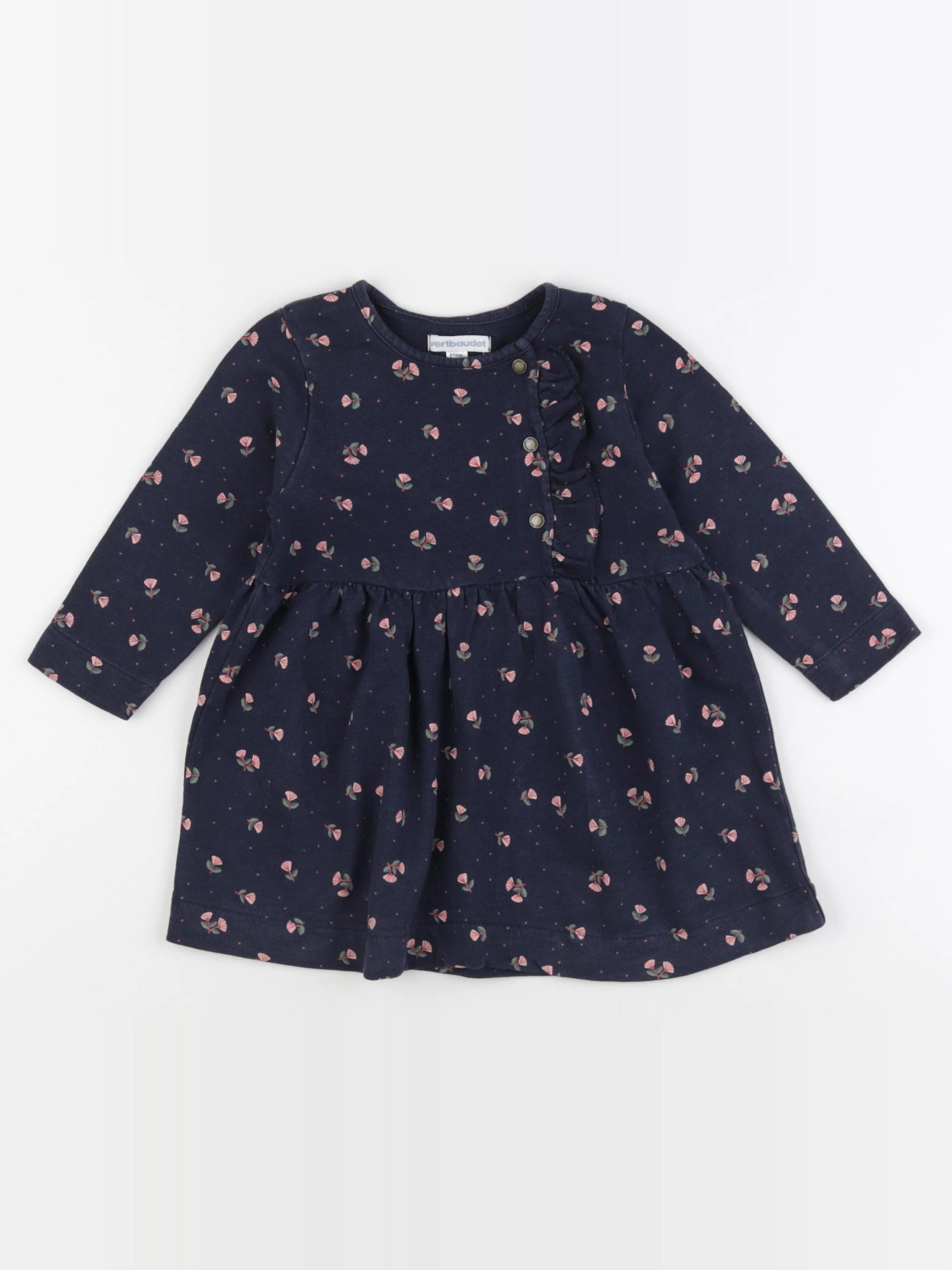 Vertbaudet - robe multicolore - 18 mois