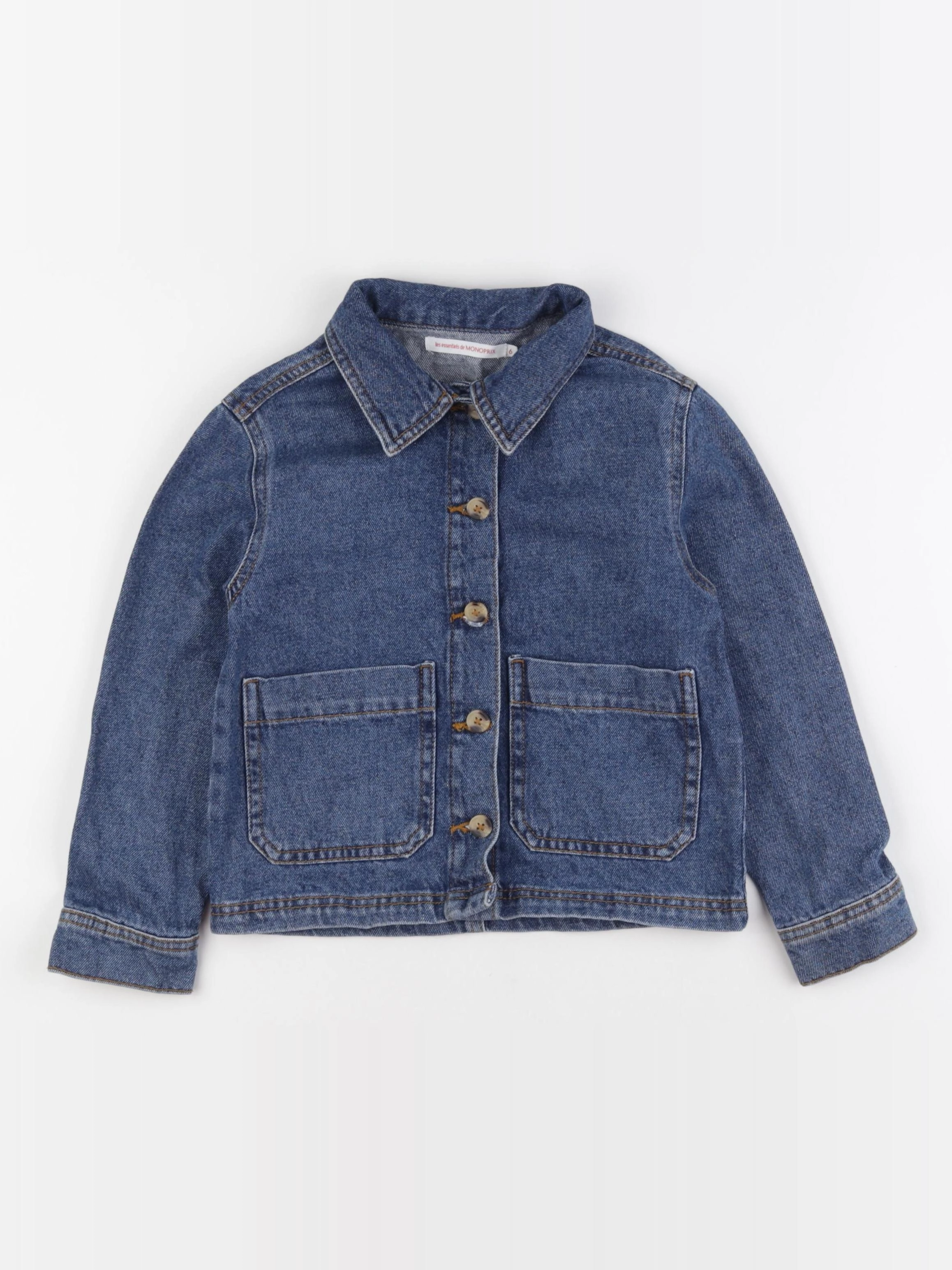 Monoprix - veste bleu - 6 ans
