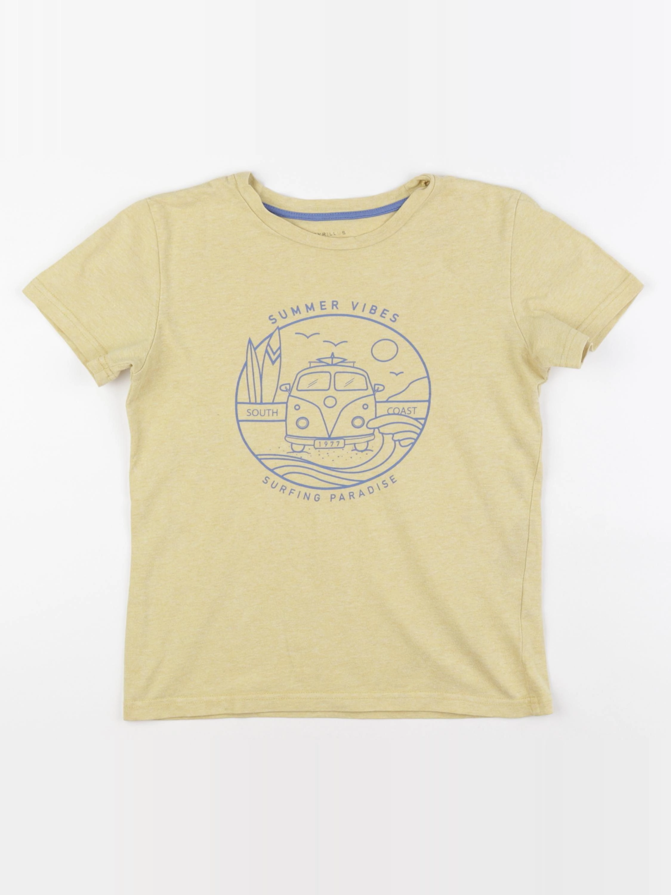 Cyrillus - tee-shirt jaune - 10 ans