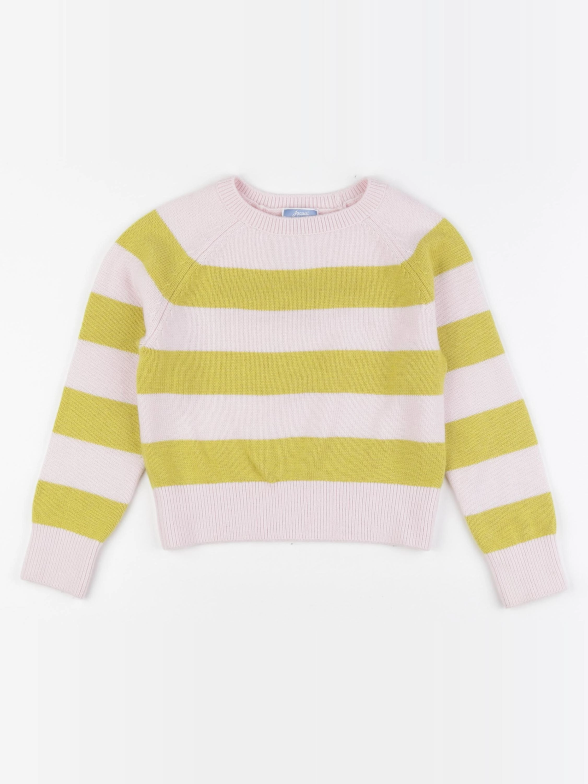 Jacadi - pull rose, jaune - 6 ans