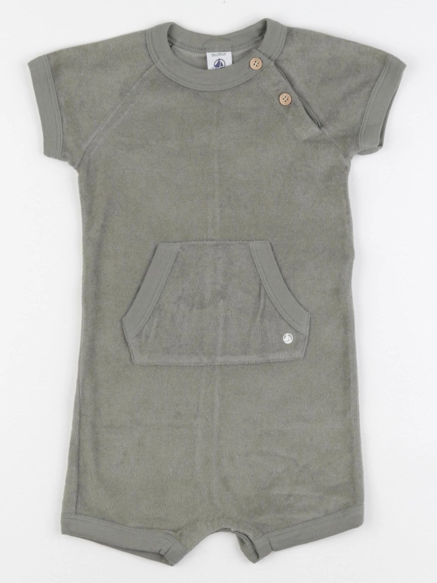 Petit Bateau - combinaison vert - 18 mois
