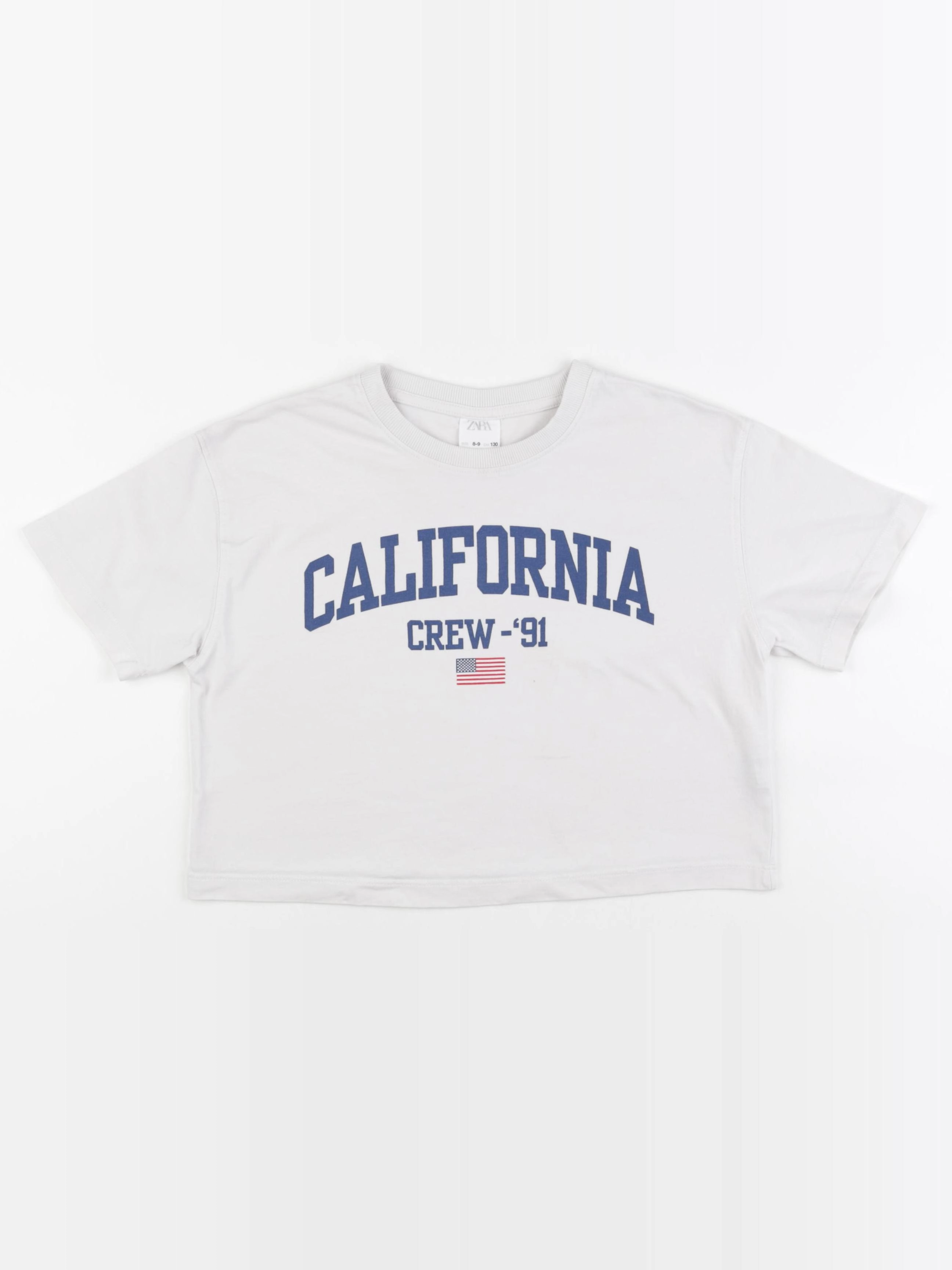 Zara - tee-shirt blanc - 8/9 ans