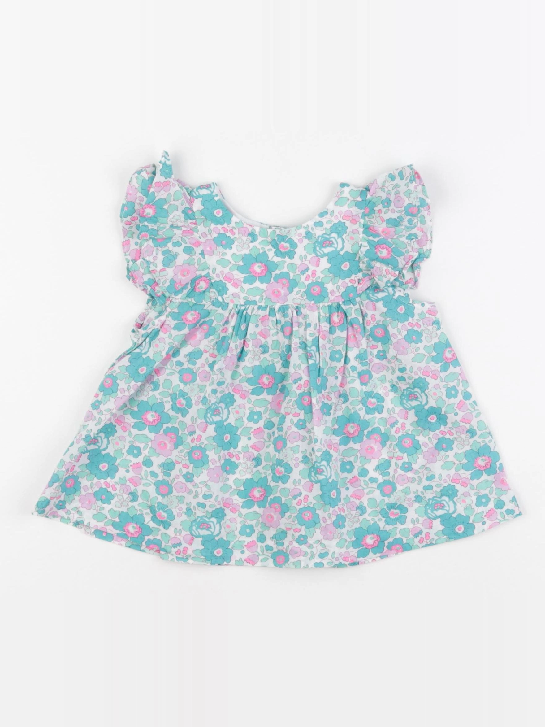 Jacadi - blouse liberty vert - 24 mois