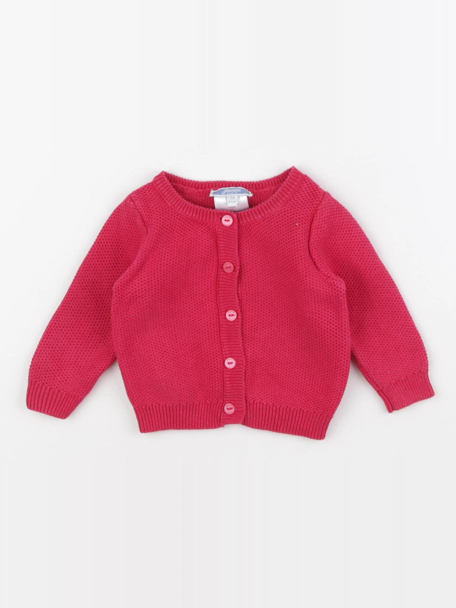 Jacadi - gilet rose - 6 mois