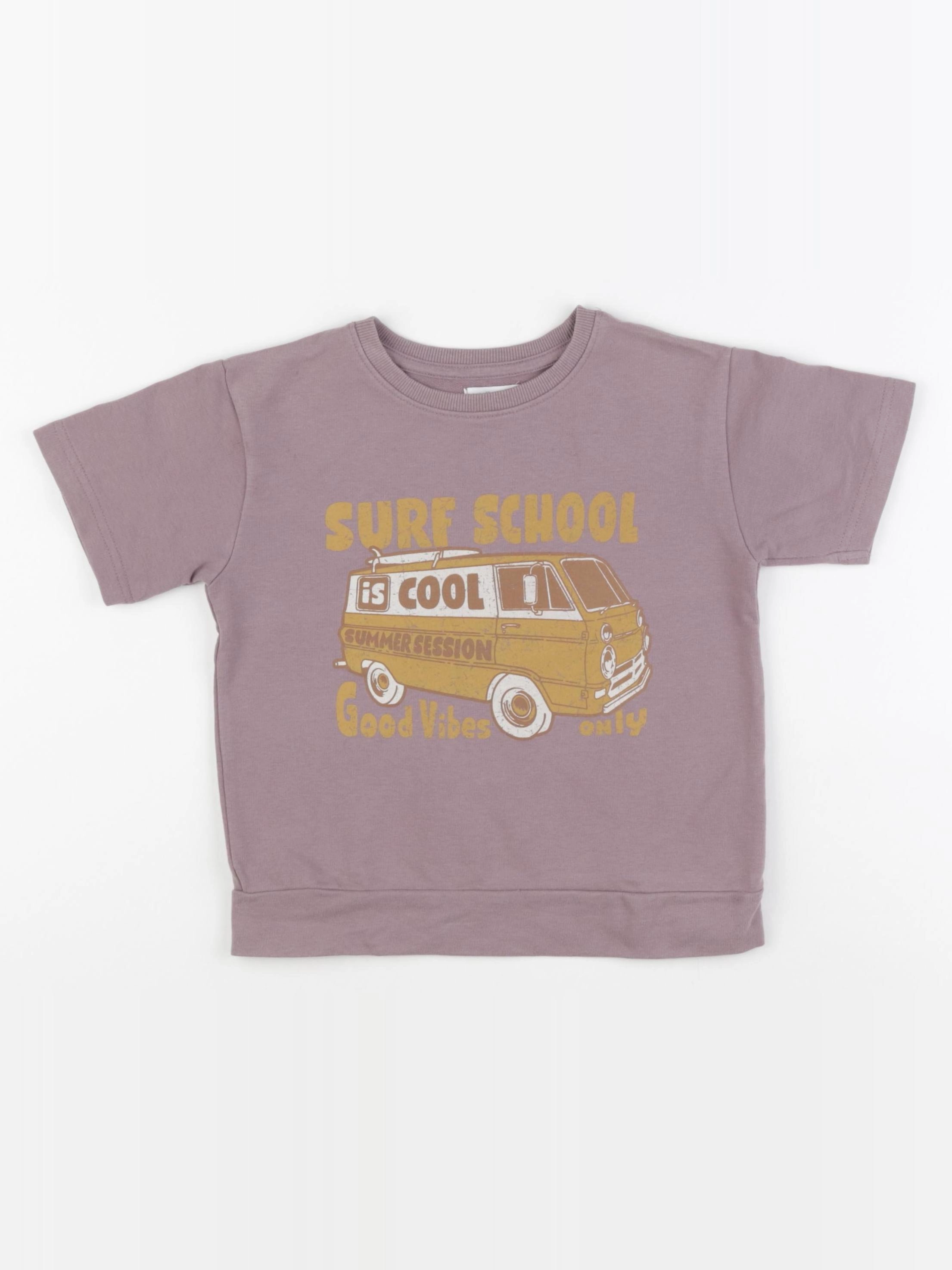 Vertbaudet - tee-shirt violet - 5 ans