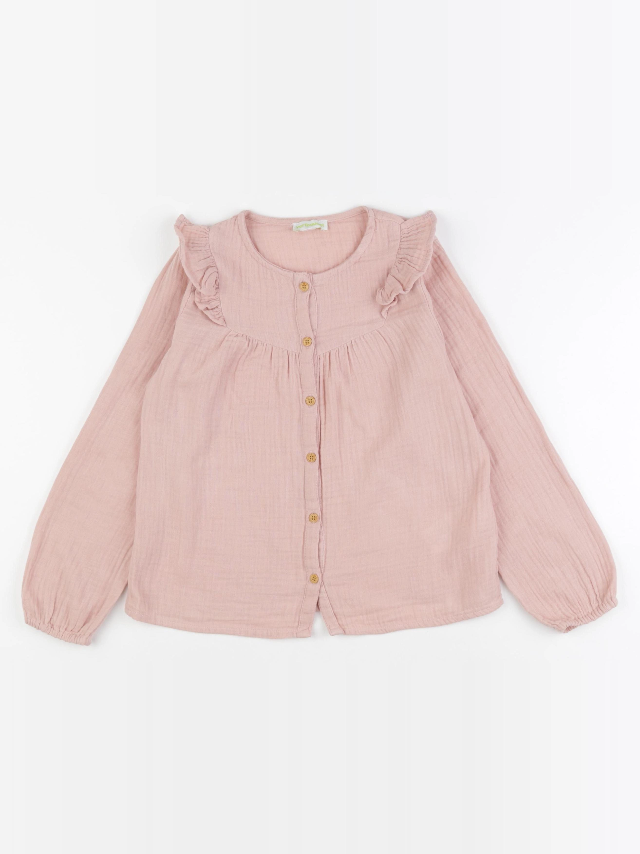 Vertbaudet - blouse rose - 8 ans