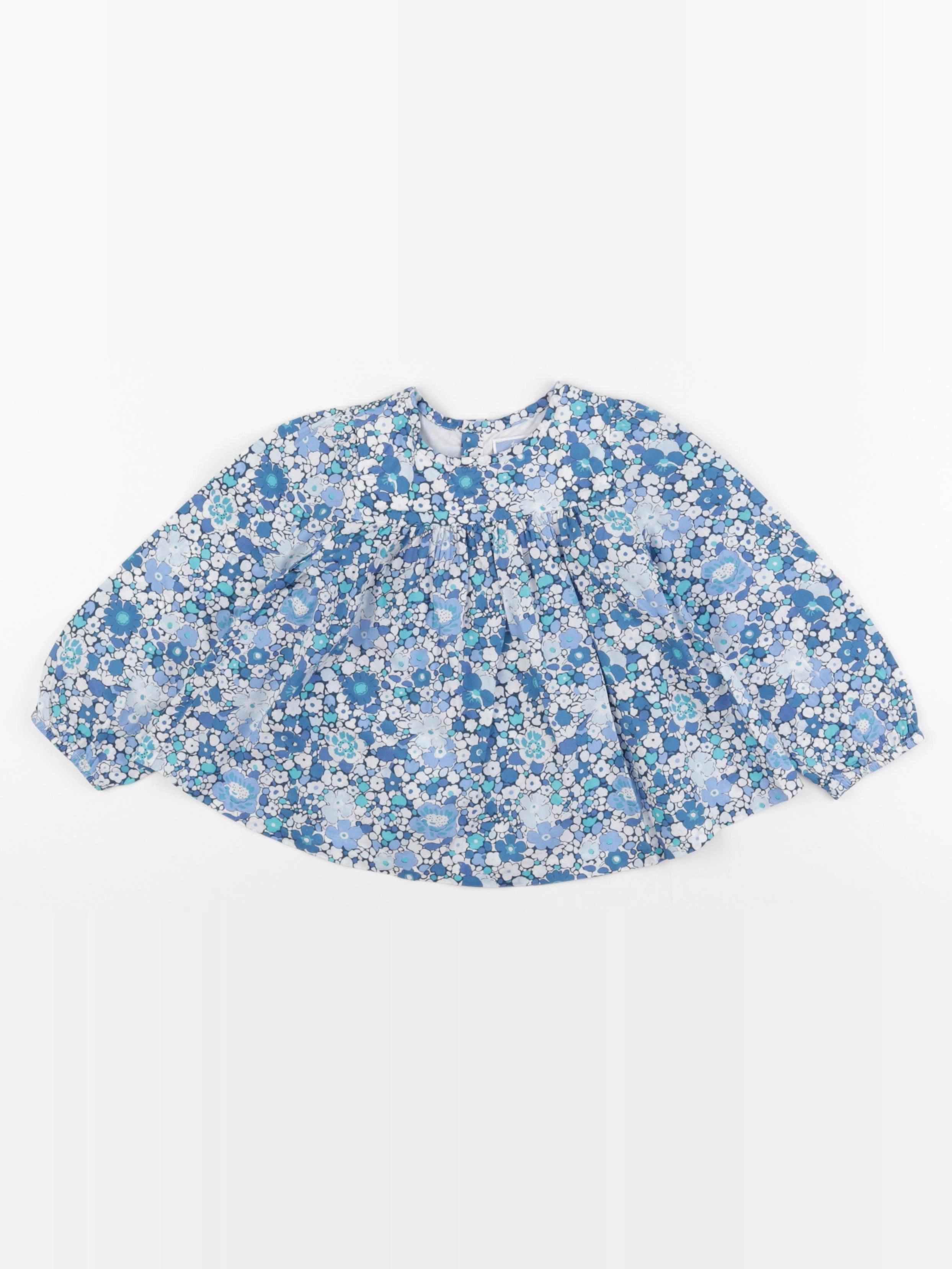 Jacadi - blouse liberty bleu - 36 mois
