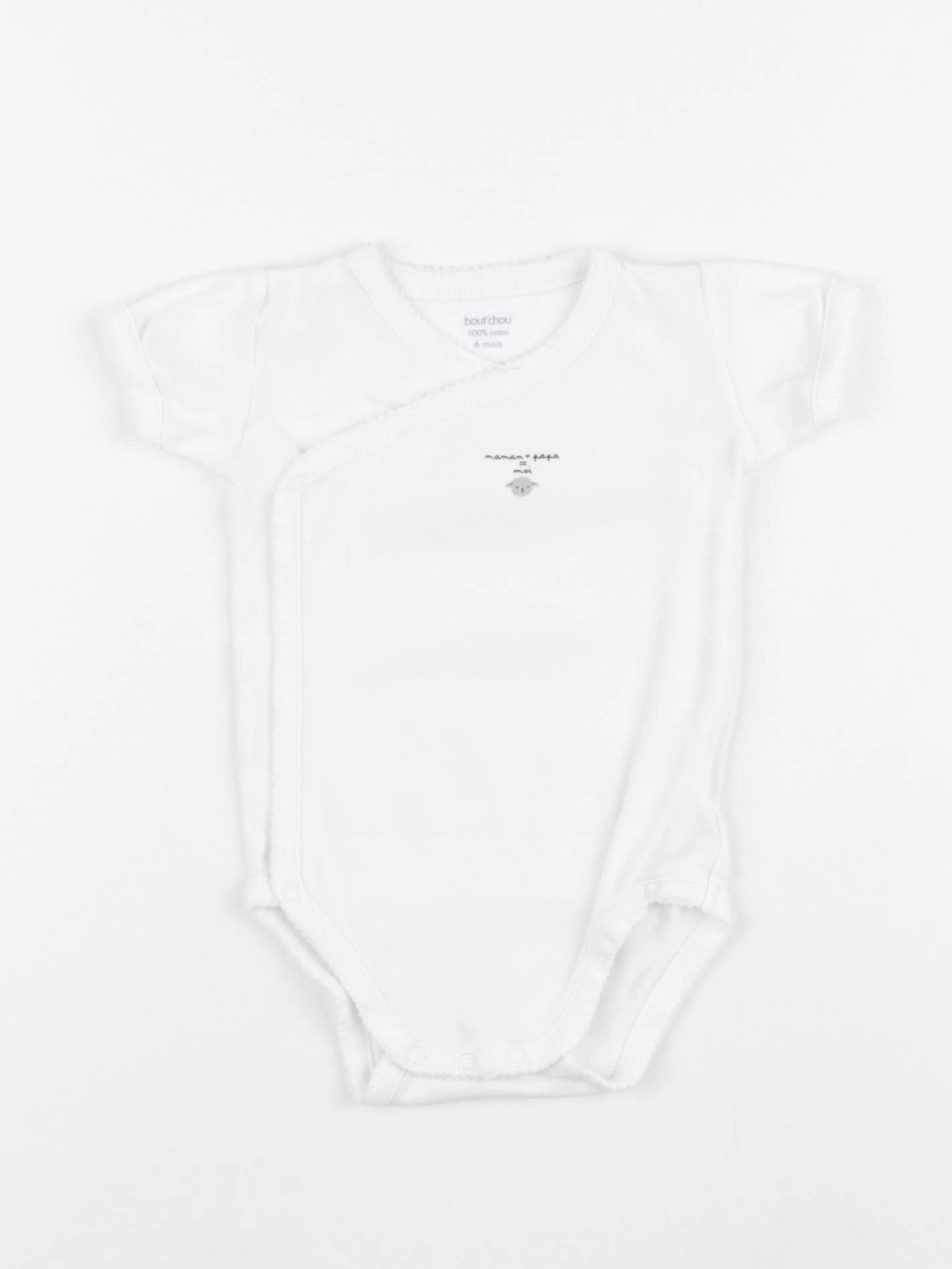 Boutchou - body blanc - 6 mois