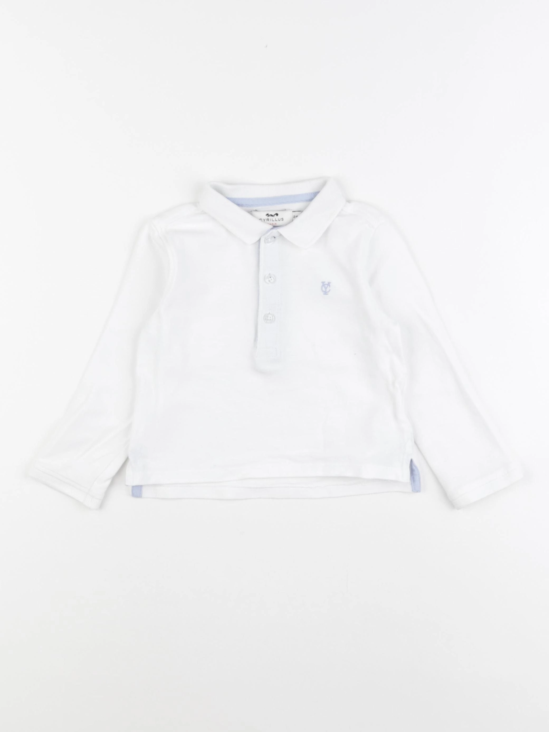Cyrillus - polo blanc - 24 mois