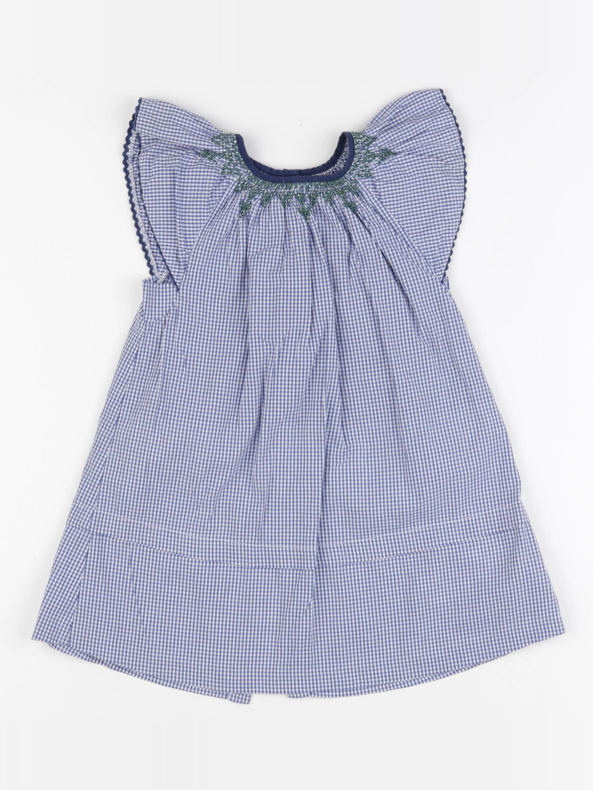 Cyrillus - robe bleu, blanc - 2 ans