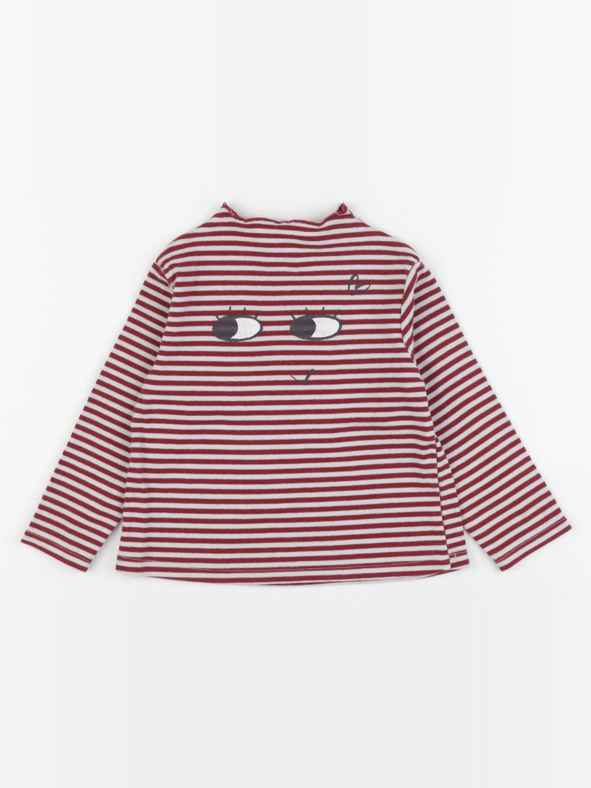 Zara - tee-shirt rouge - 2/3 ans