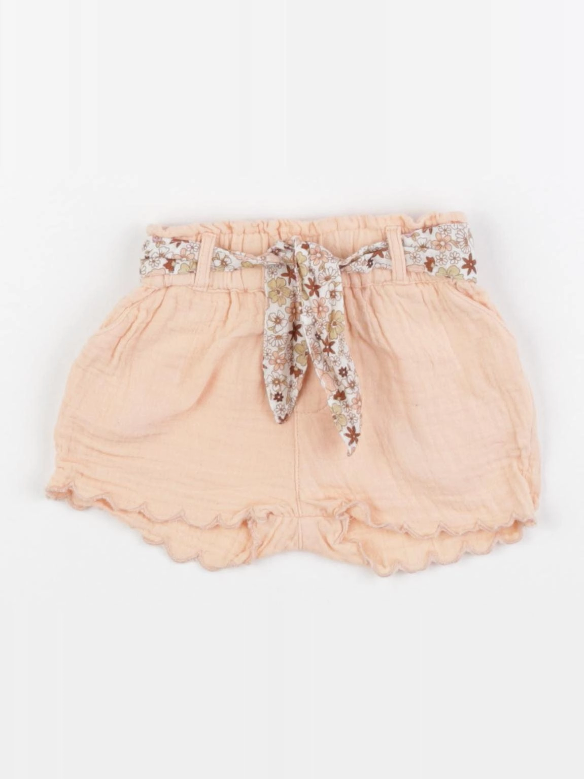 Vertbaudet - short orange - 3 mois