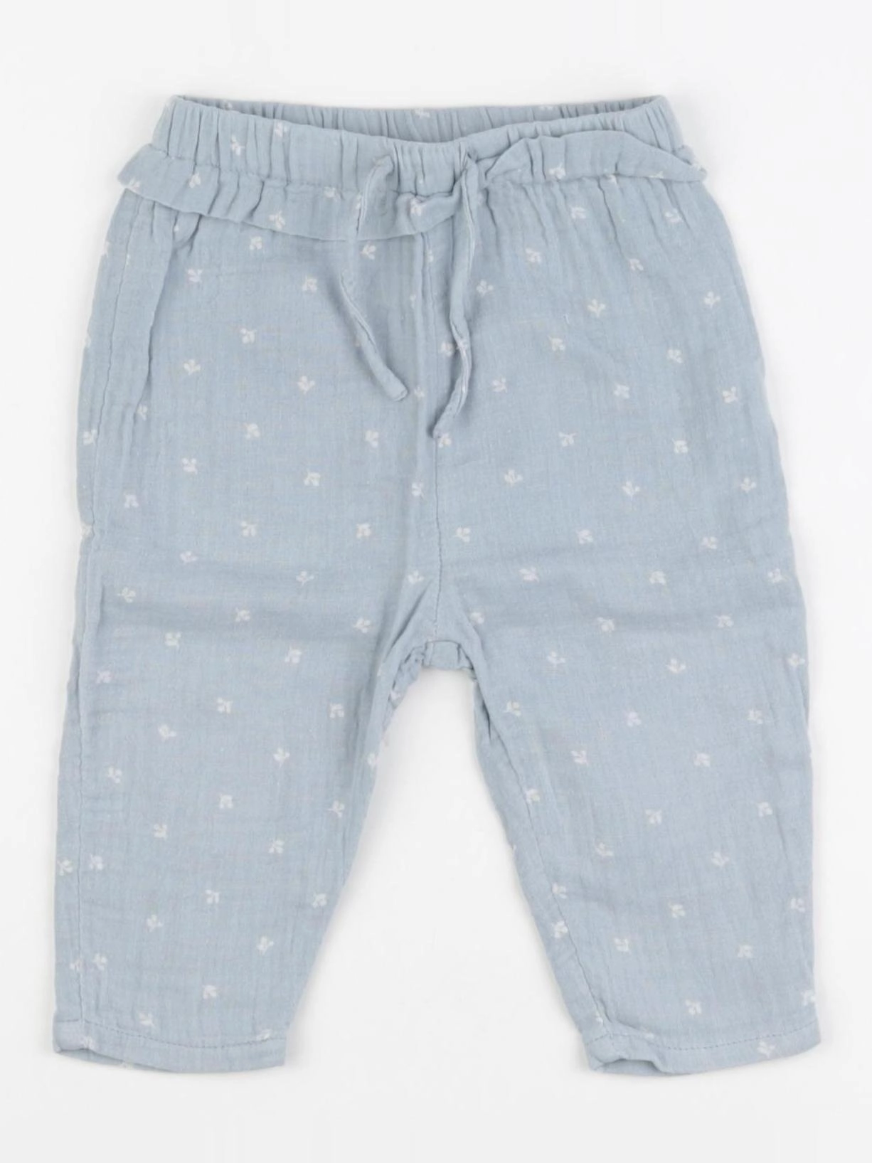 Vertbaudet - pantalon bleu - 9 mois