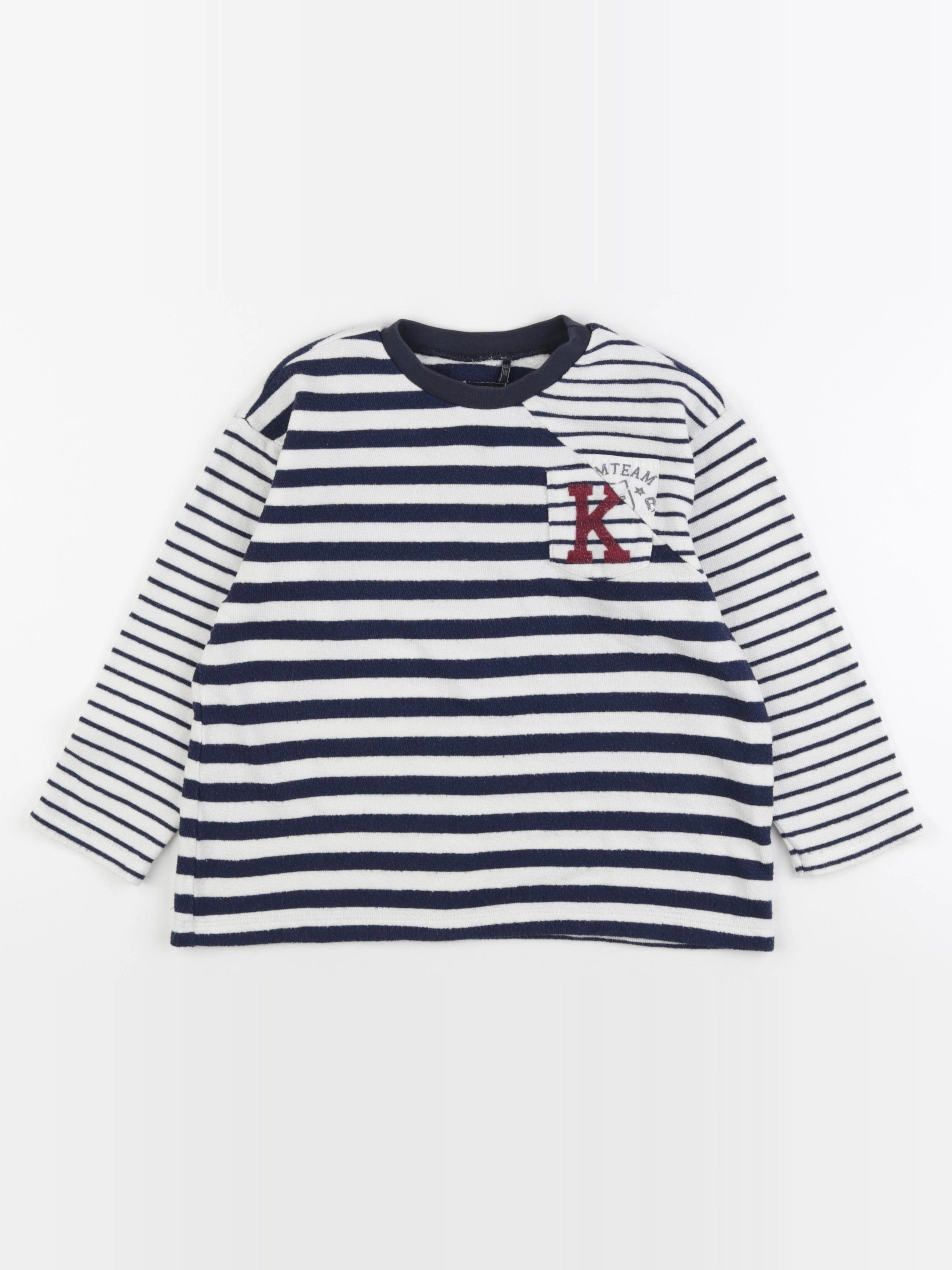IKKS - sweat blanc, bleu - 6 ans