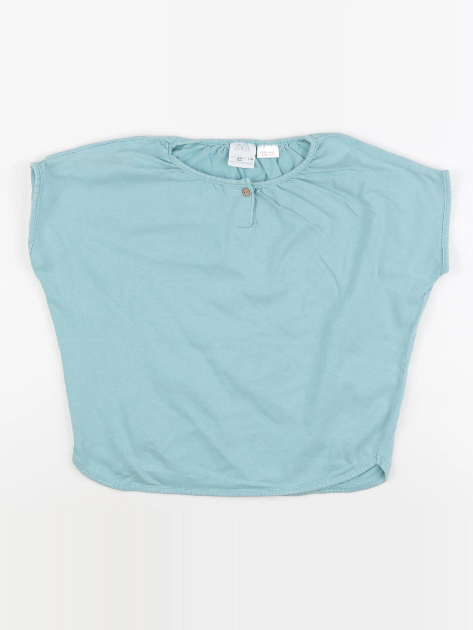 Zara - tee-shirt bleu - 3/4 ans