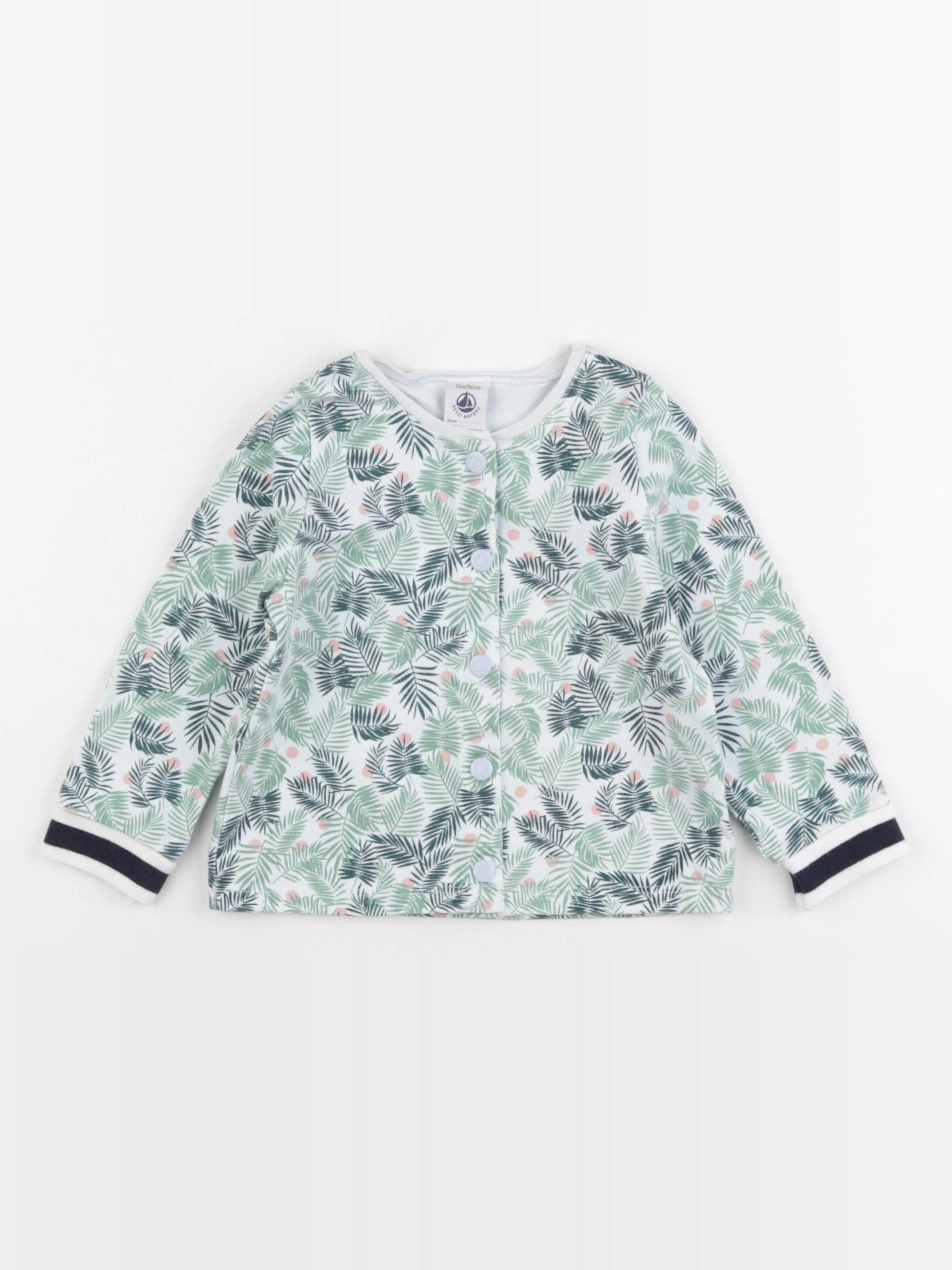 Petit Bateau - sweat multicolore - 24 mois