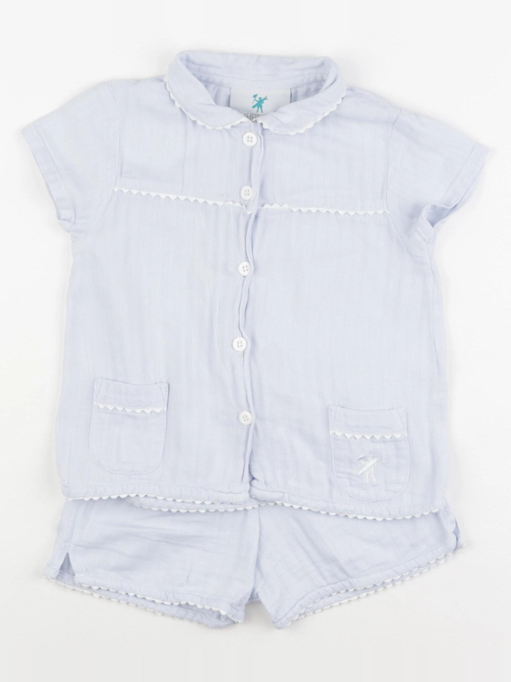 Le petit caddie - pyjama coton bleu - 4 ans
