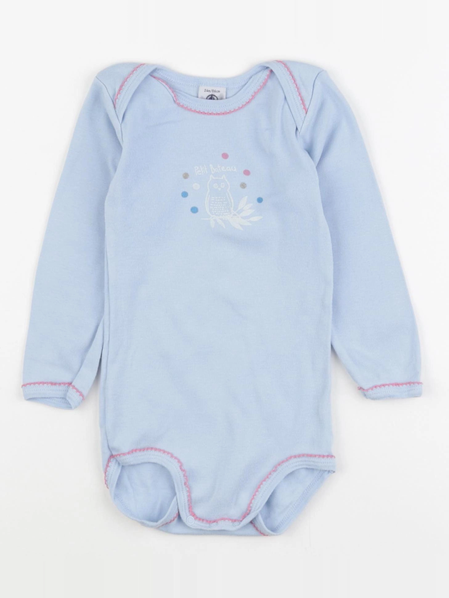 Petit Bateau - body bleu - 24 mois