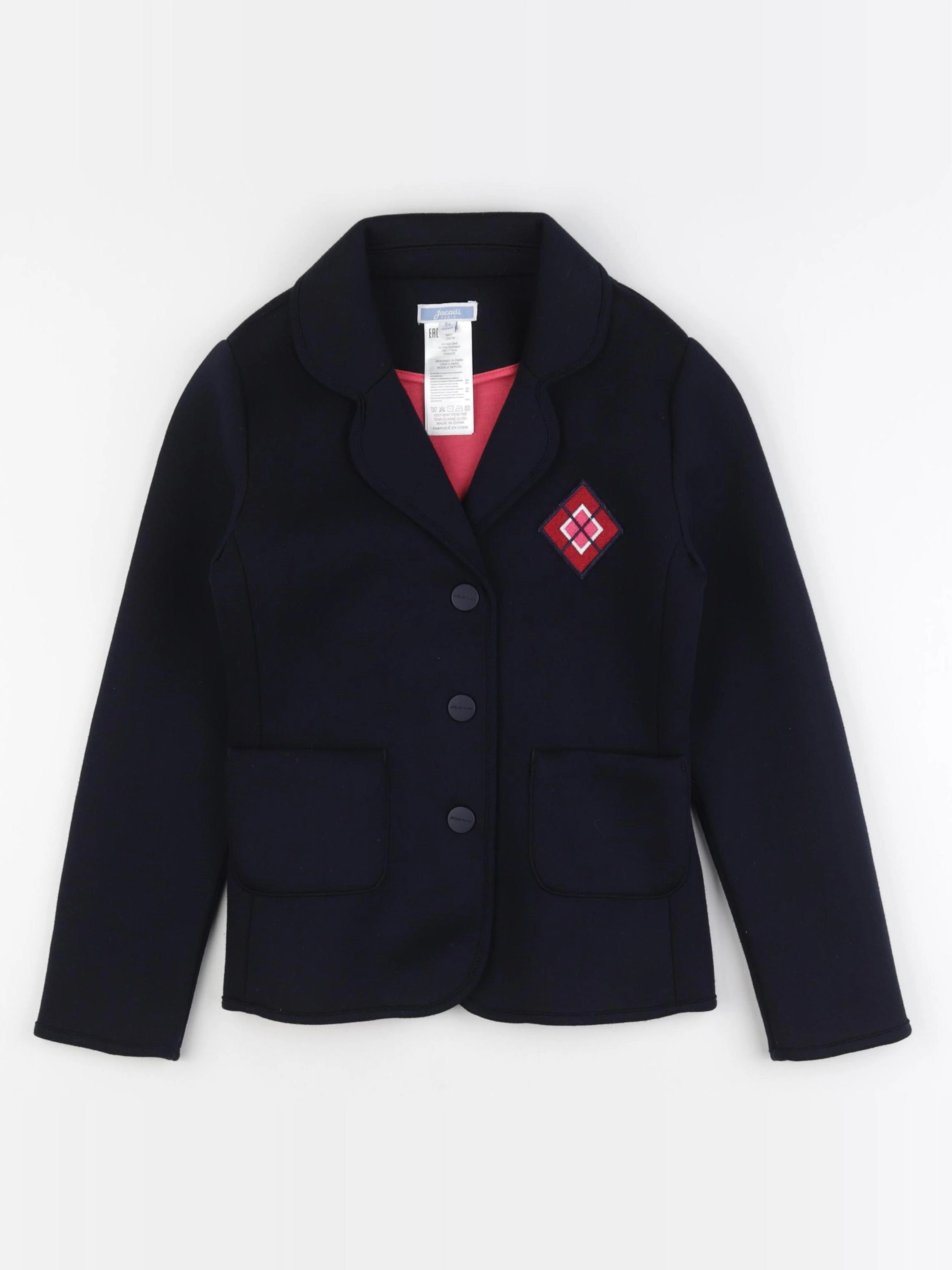 Jacadi - veste doublé bleu - 8 ans