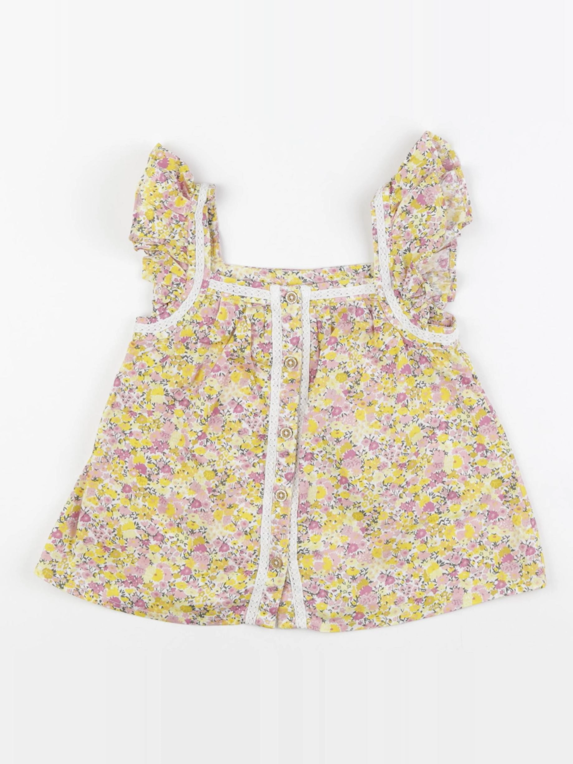 Tape à l'oeil - blouse rose, jaune - 4 ans