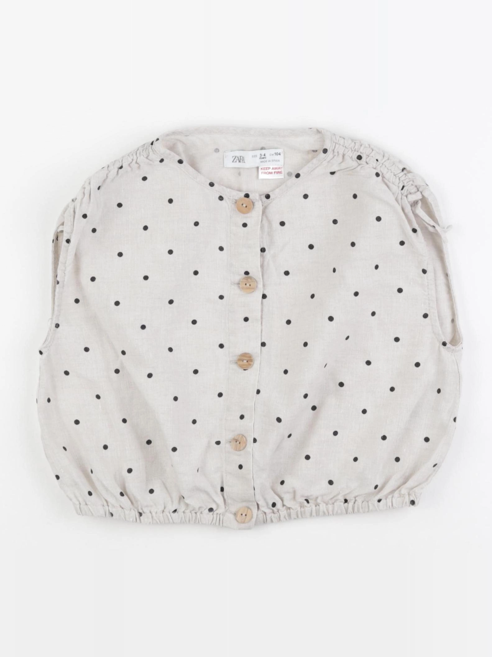 Zara - blouse gris, noir - 3/4 ans
