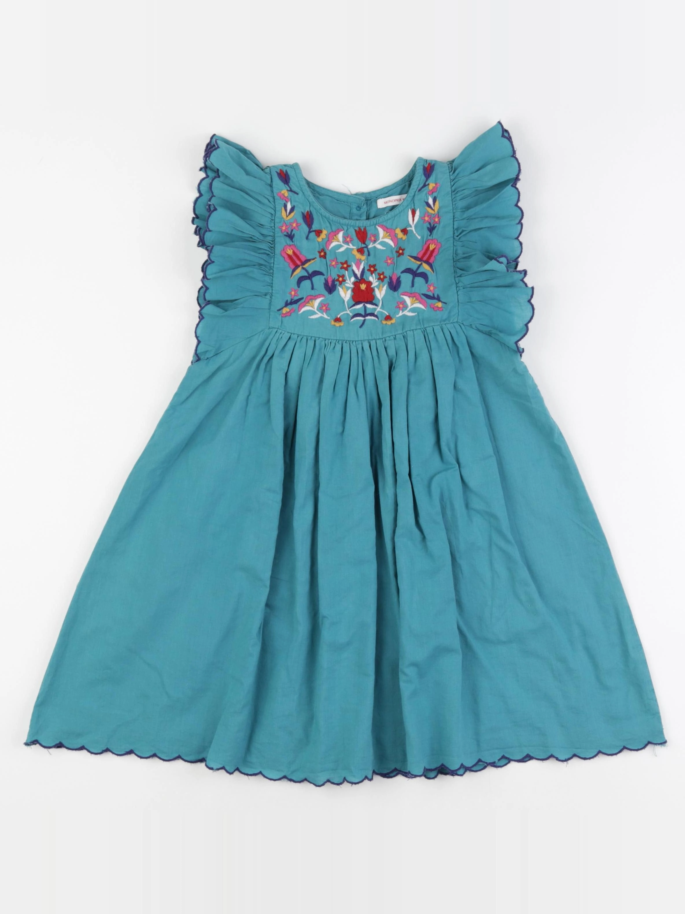 Monoprix - robe bleu - 4 ans