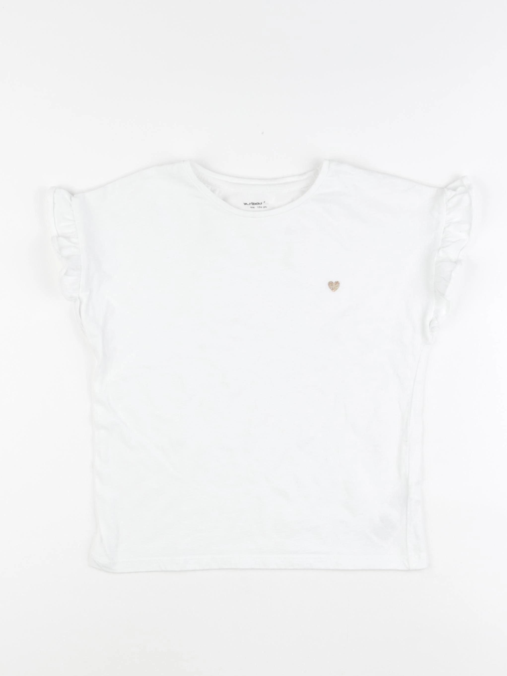 Vertbaudet - tee-shirt blanc - 9 ans