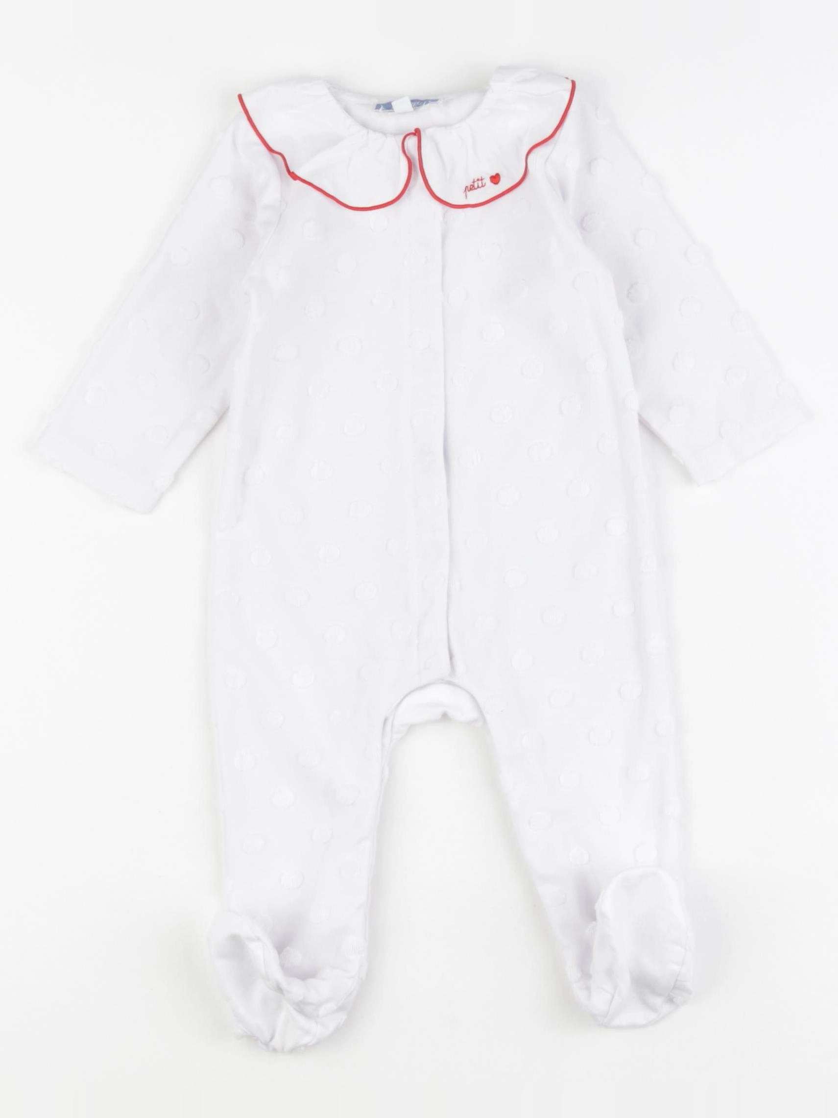 Jacadi - pyjama coton blanc - 6 mois