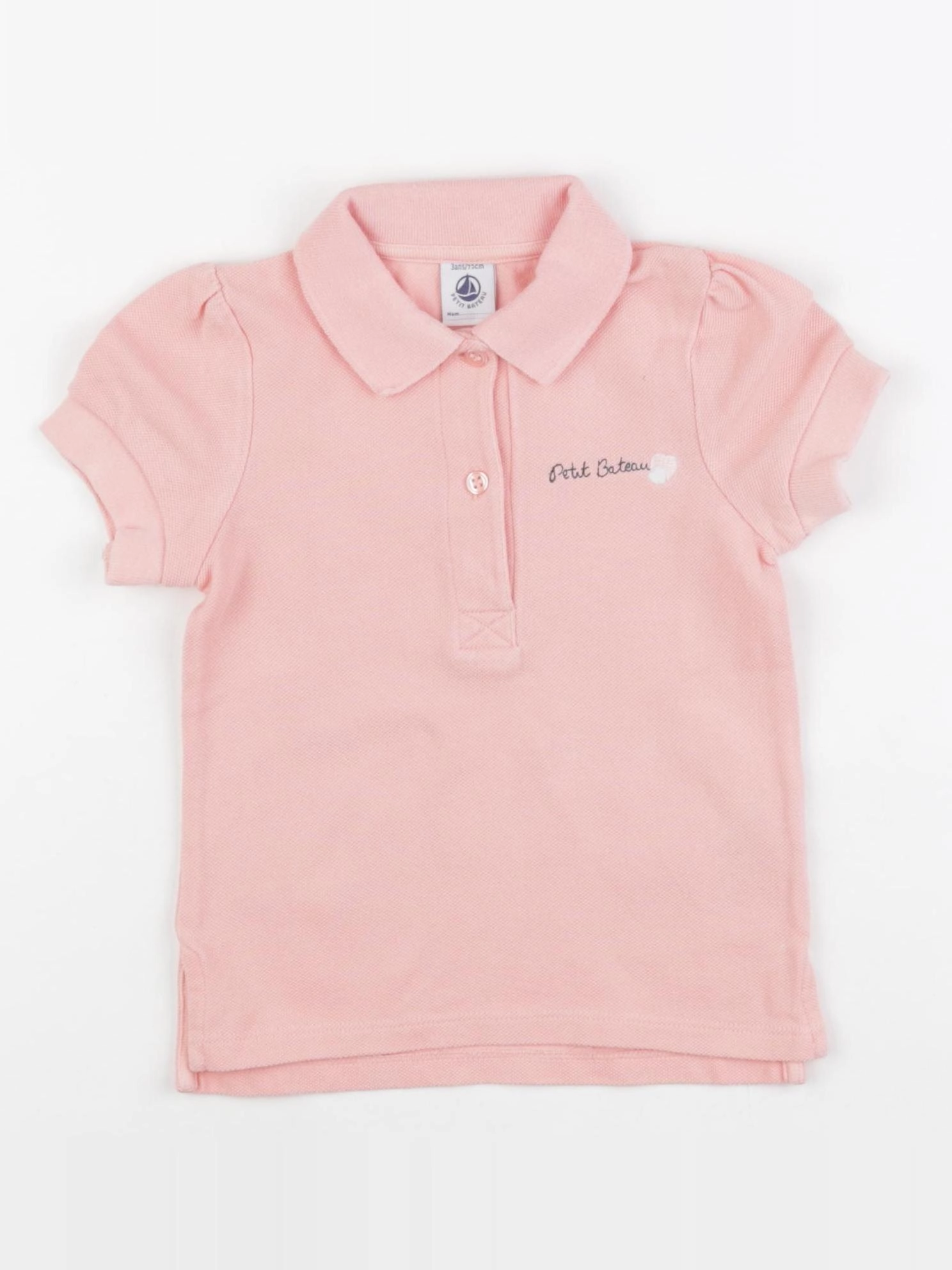 Petit Bateau - polo rose - 3 ans