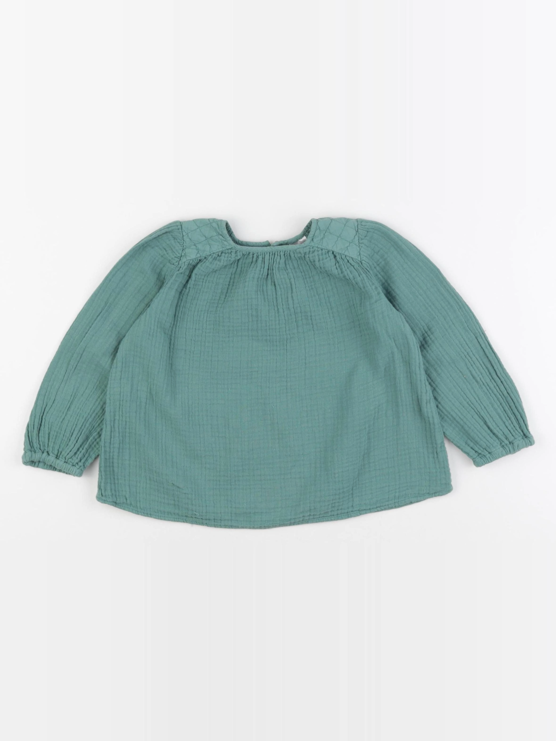 Zara - blouse vert - 2/3 ans