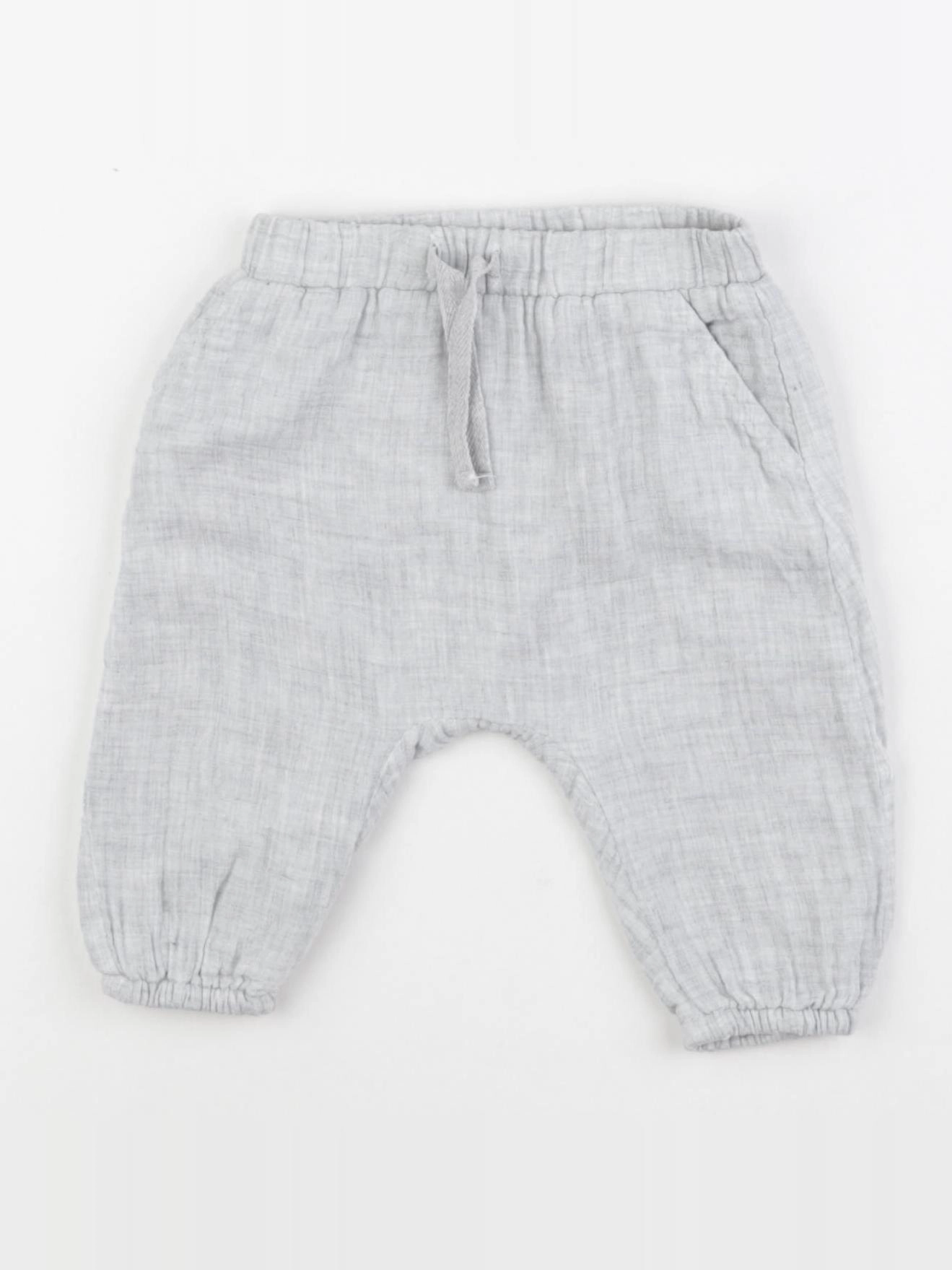 Zara - pantalon doublé gris - 1/3 mois