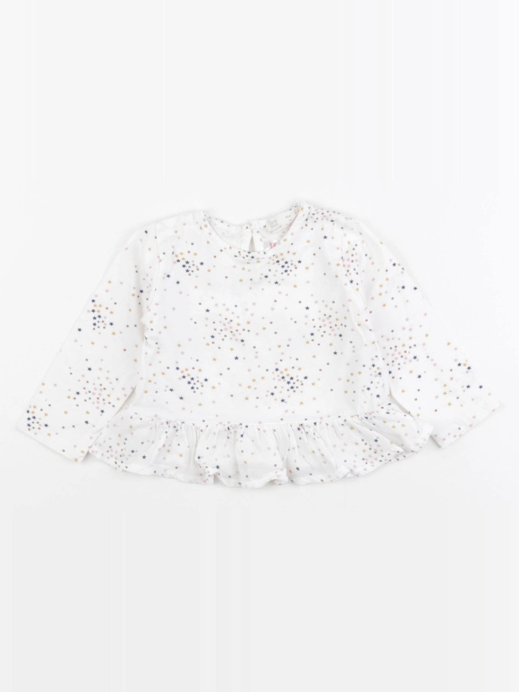 Zara - tee-shirt blanc - 6/9 mois