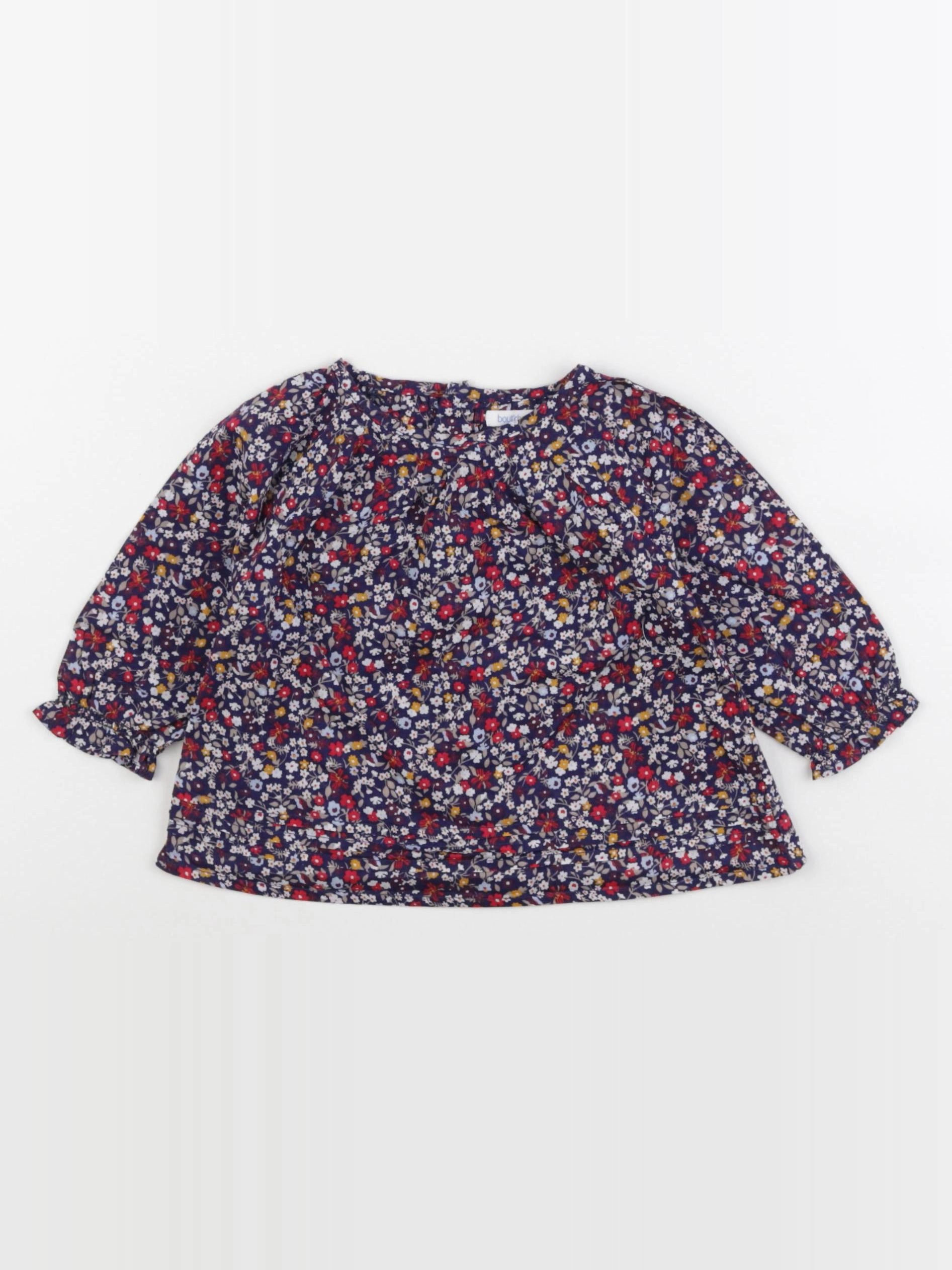 Boutchou - blouse bleu - 9 mois