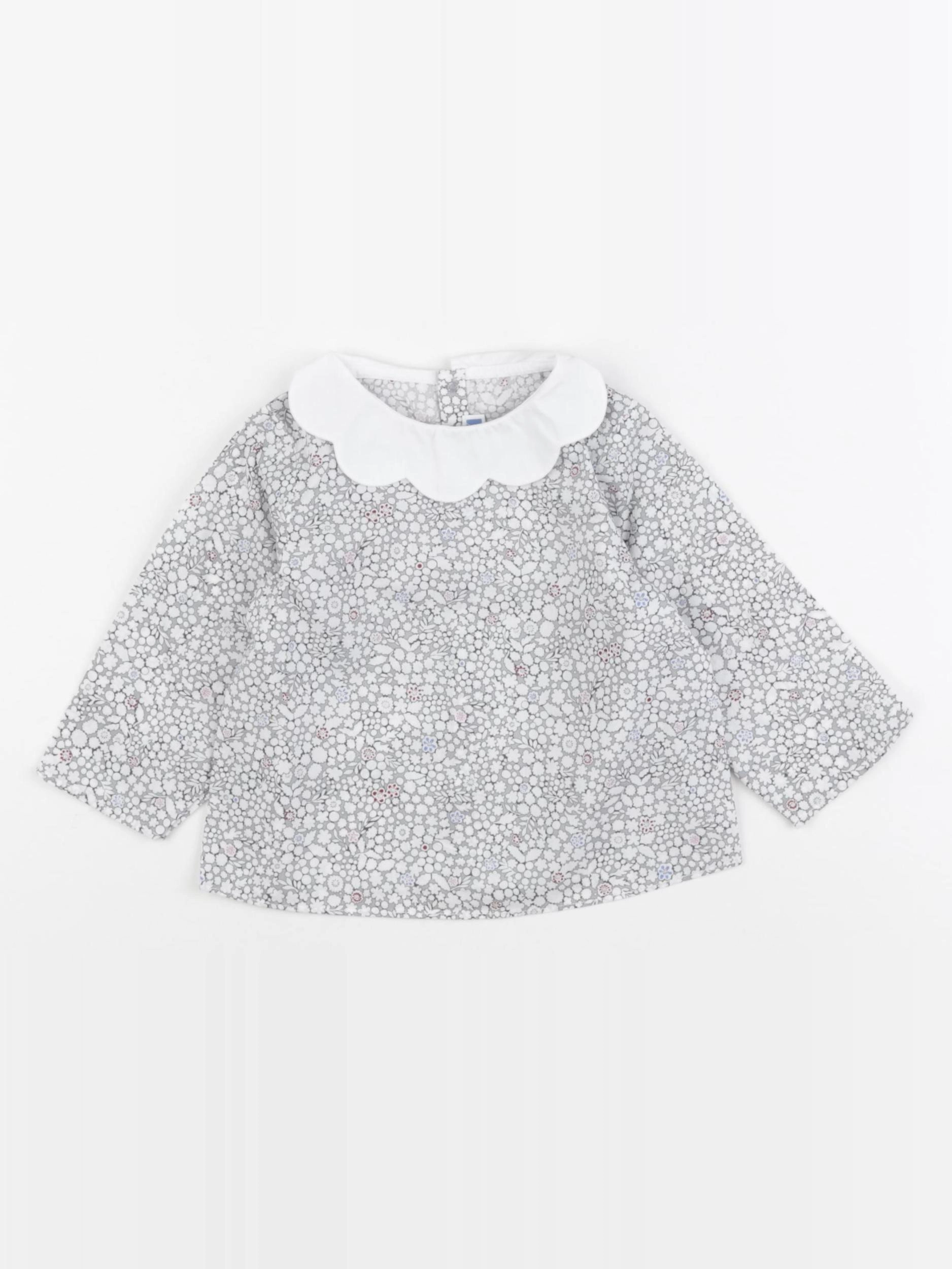 Jacadi - blouse gris - 12 mois