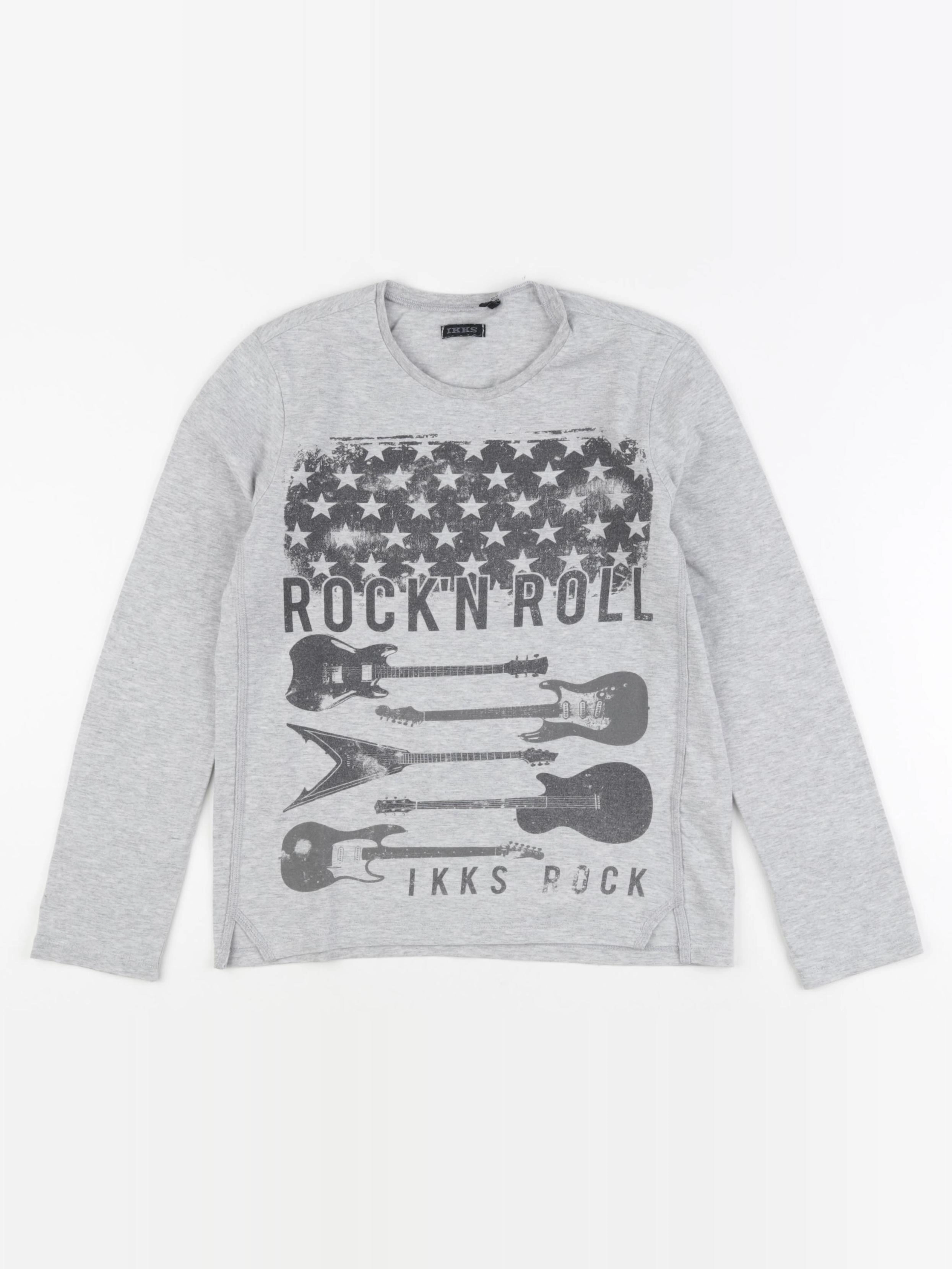 IKKS - tee-shirt gris - 8 ans