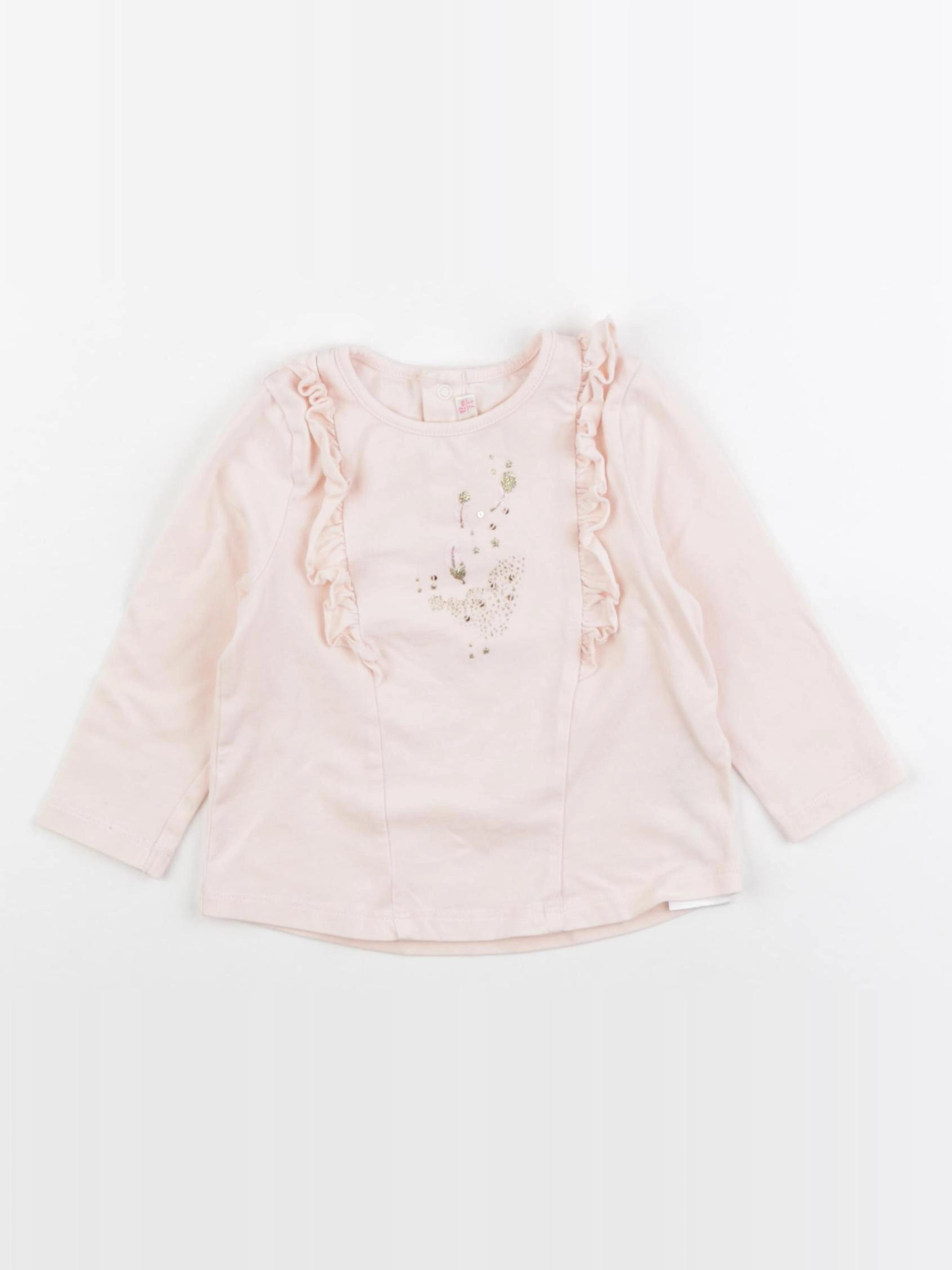 Billie Blush - tee-shirt rose - 12 mois