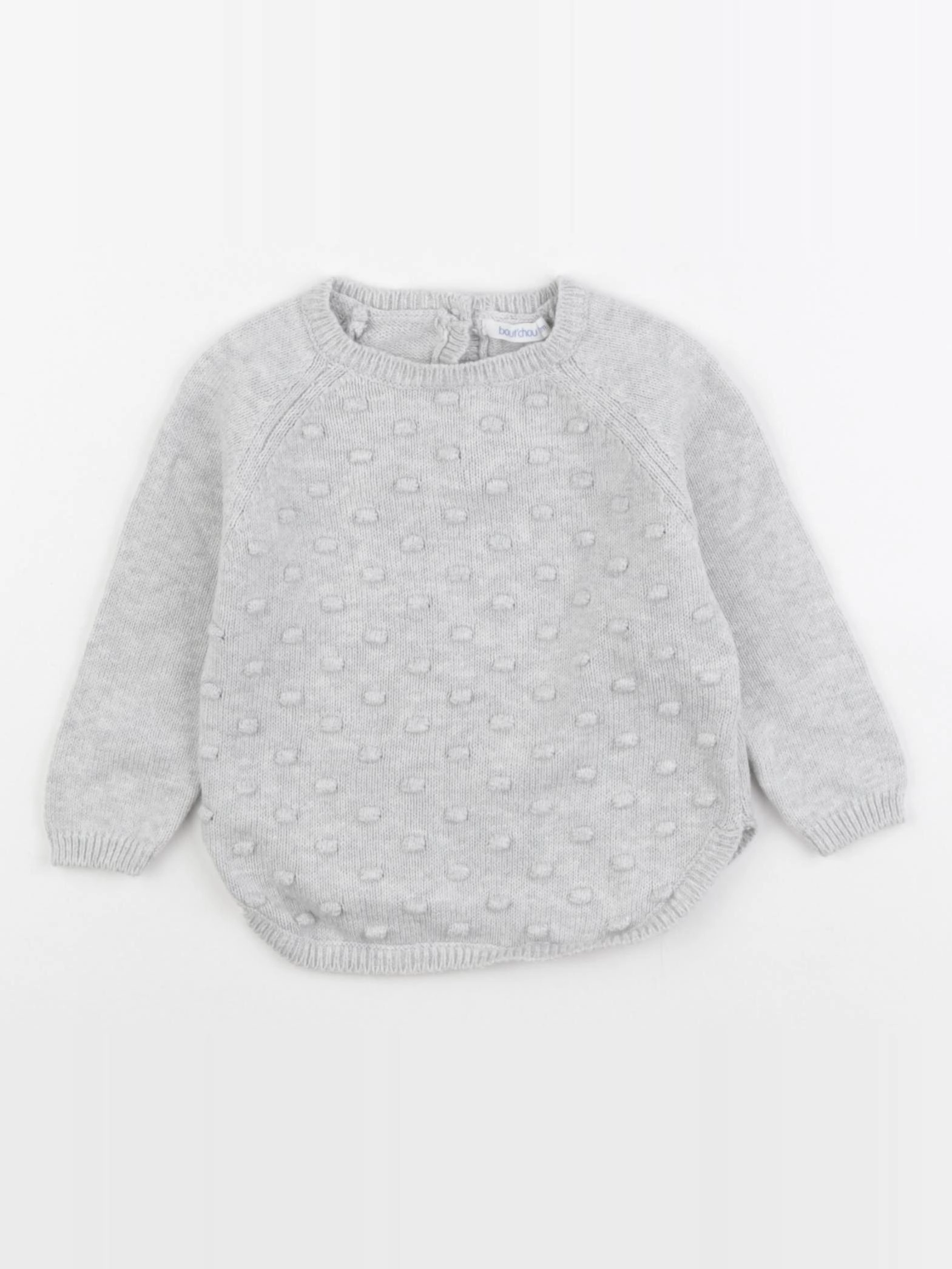 Boutchou - pull gris - 12 mois