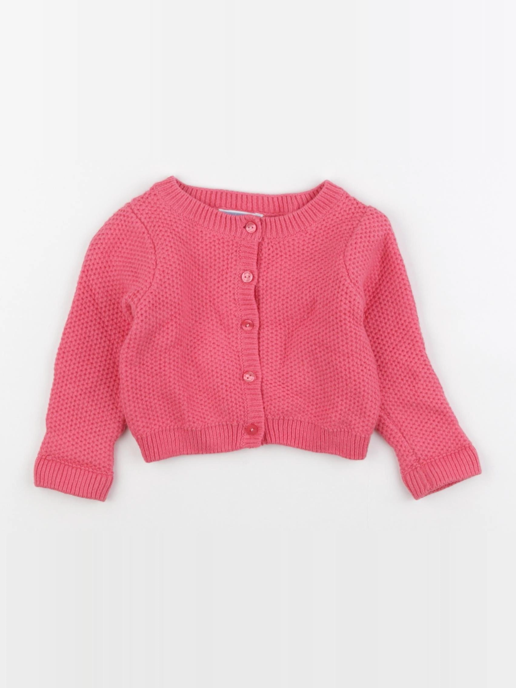 Jacadi - gilet rose - 12 mois