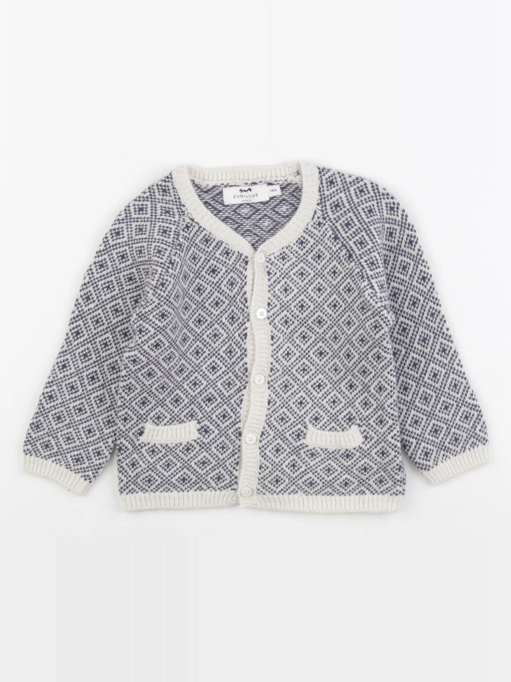 Cyrillus - gilet bleu - 18 mois